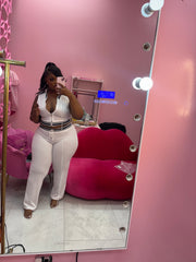 Country Club Collar Pants Set