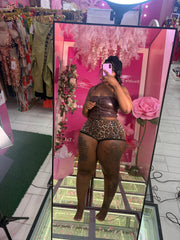 Cheetah sequin Shorts
