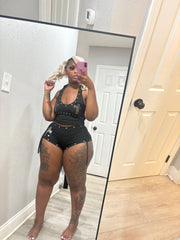 Studded Cross Short Set
