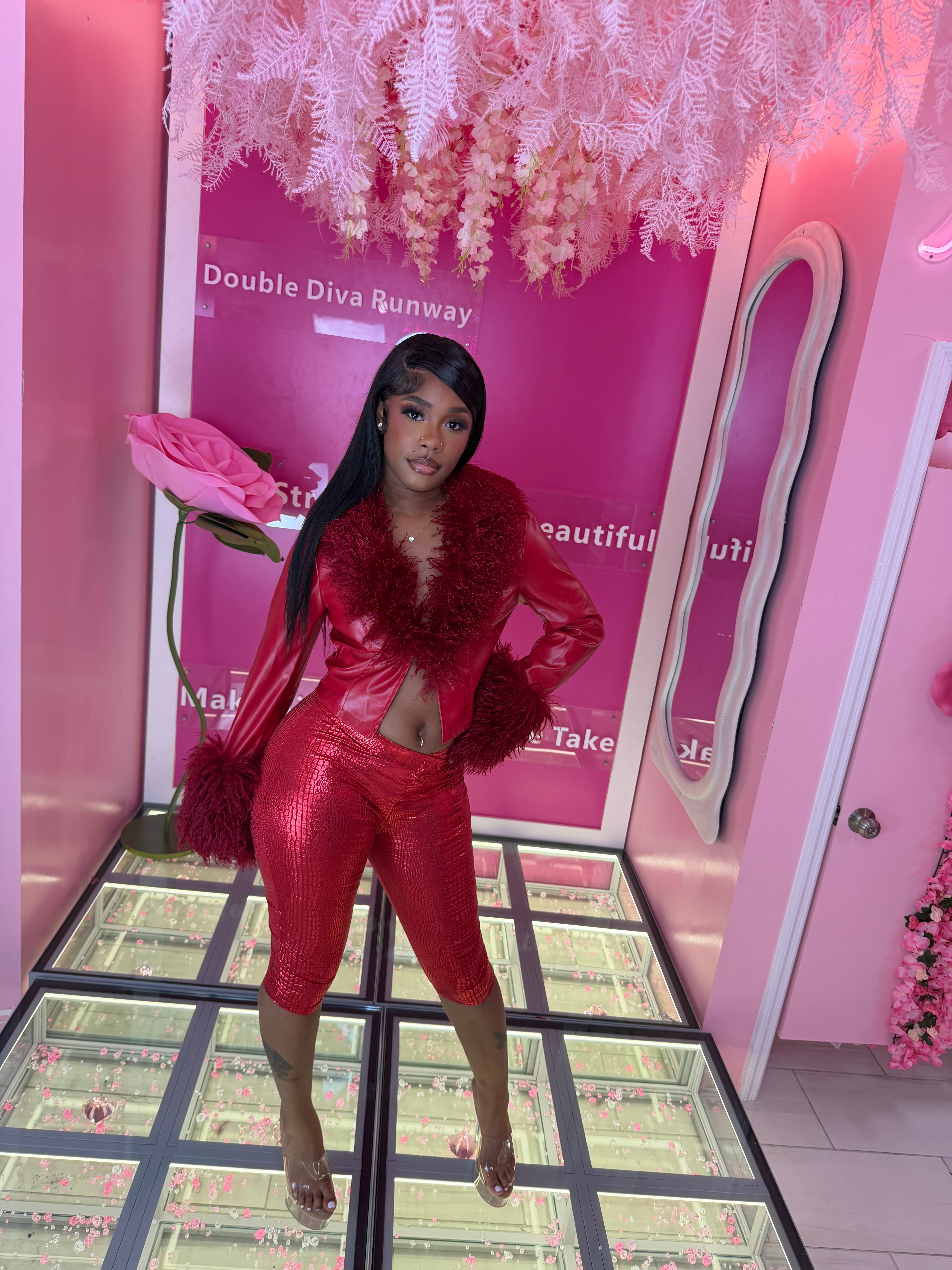 Snake Skin Capri Tights