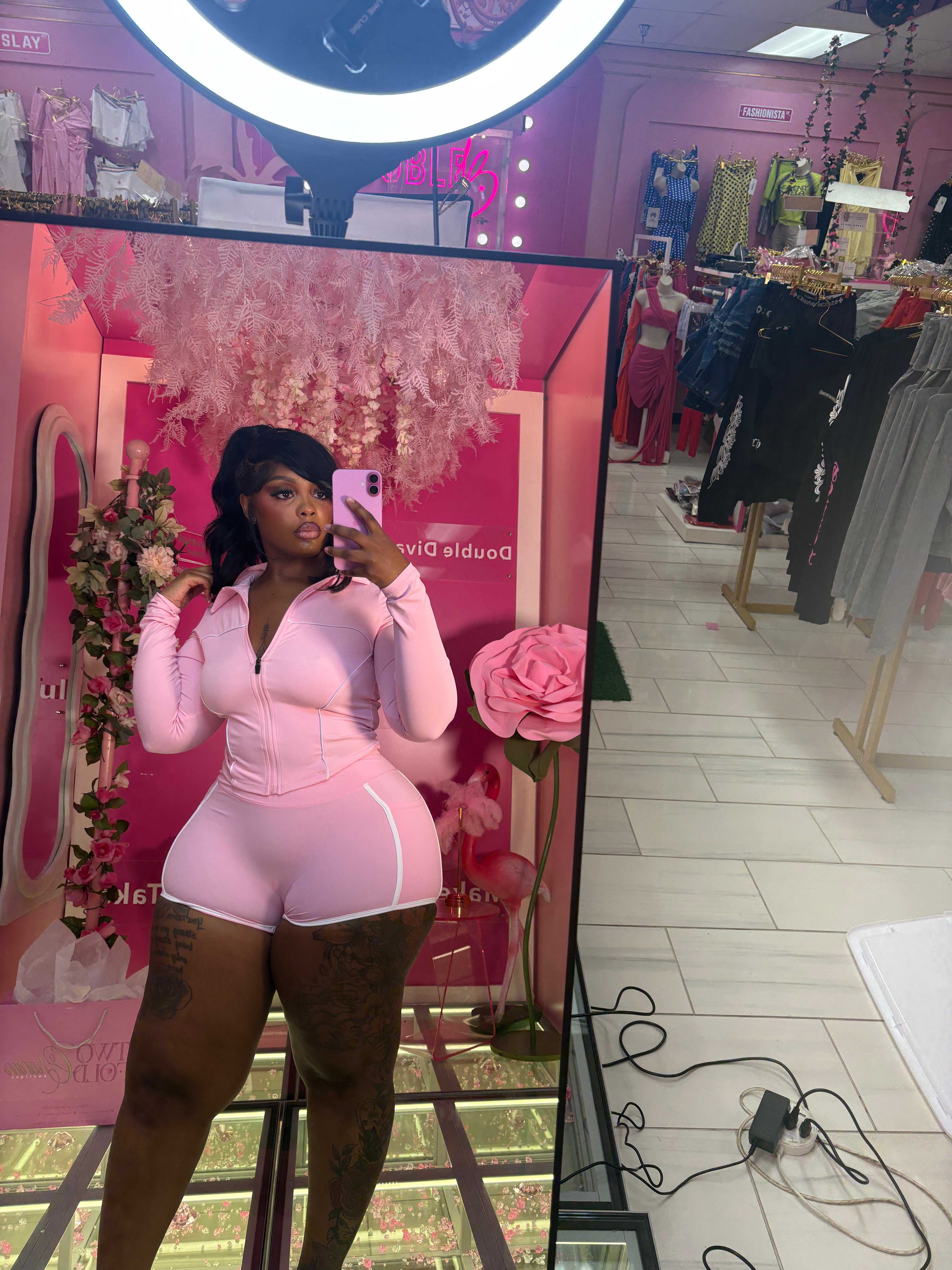 The Viral fitted Three piece lulu Short Set
