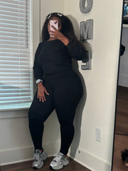 The Knit fall Tight Set