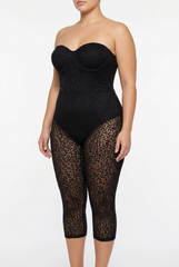 Curvy Diva Sexy Lace Plus Leotard- Corset Jumper