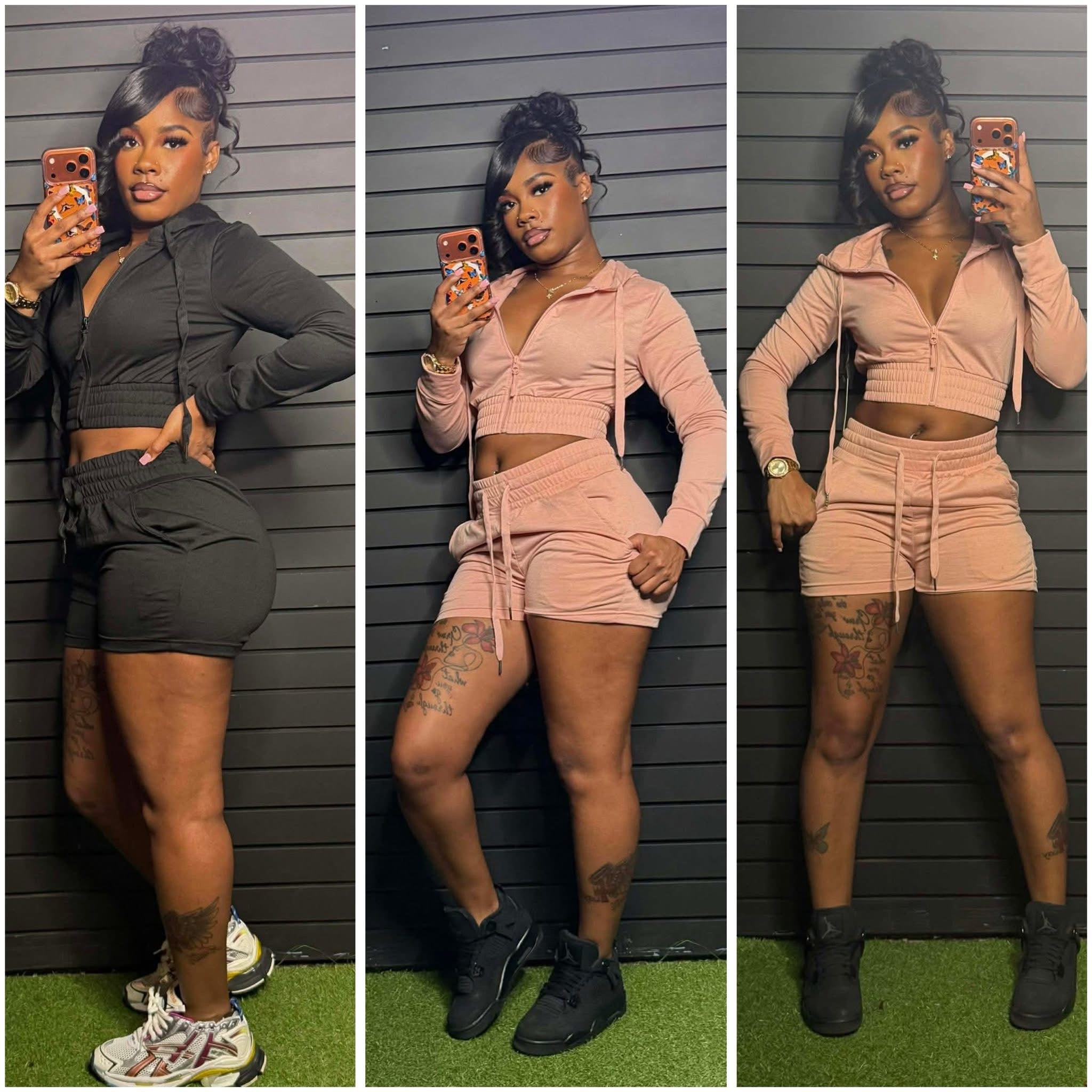 Jacket and short set