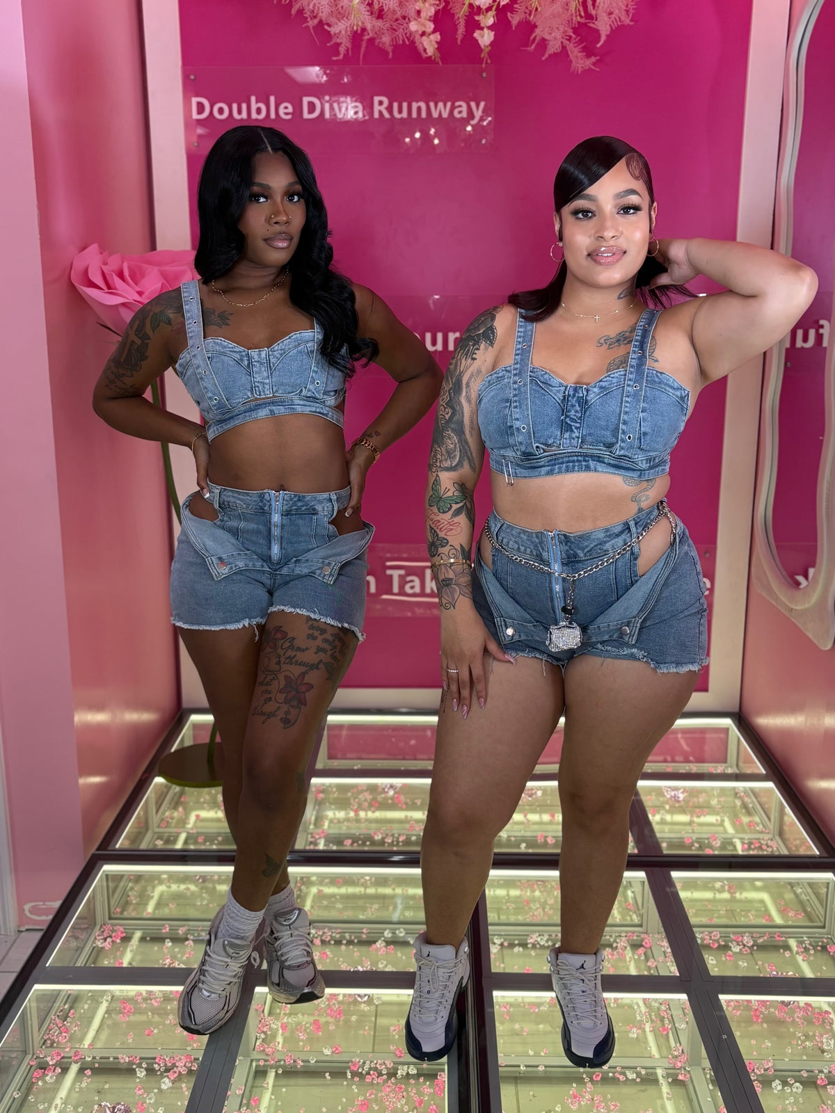 The Denim Daze Short Set