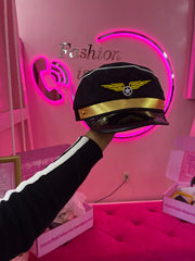 Golden Pilot Hat