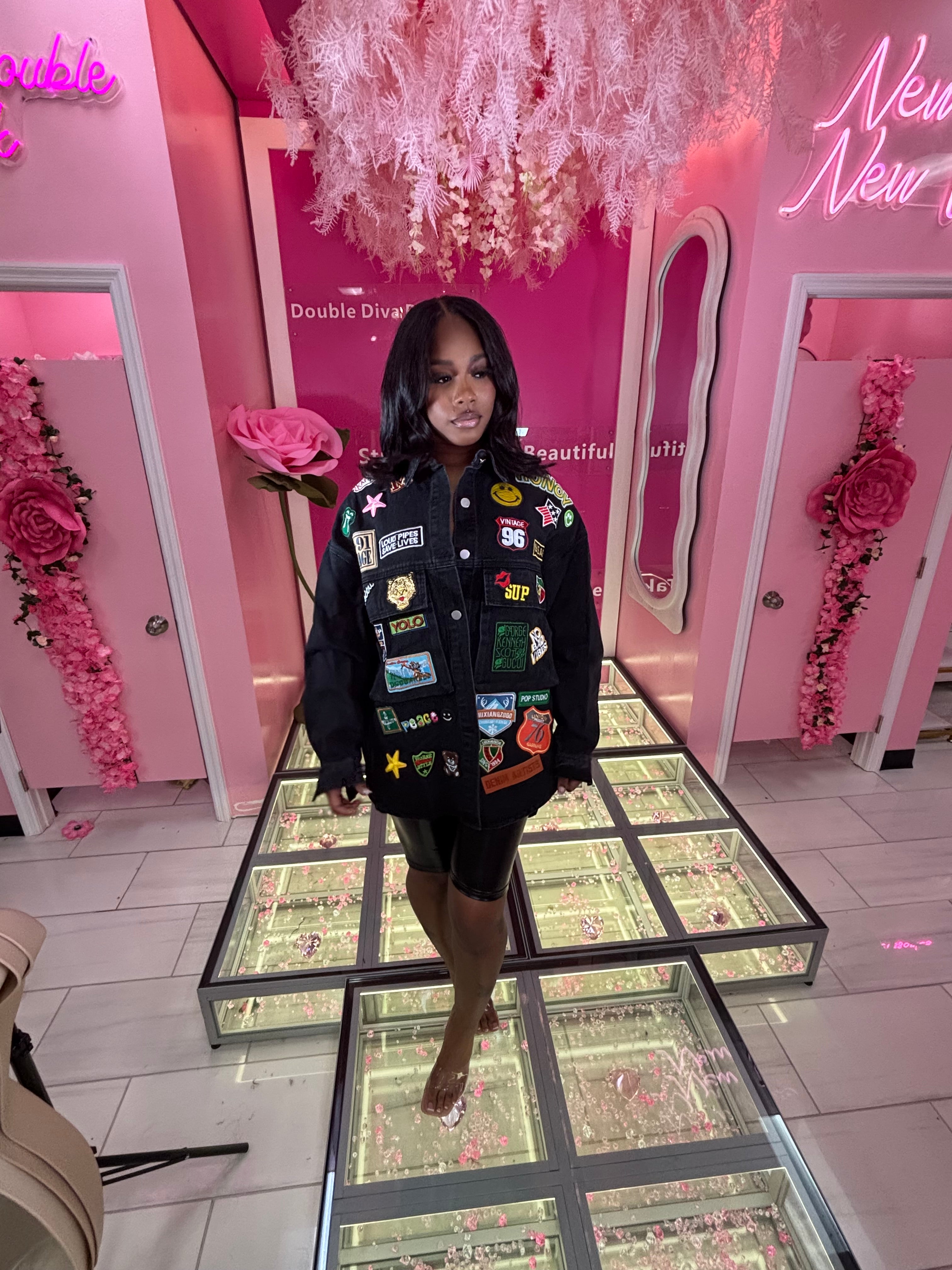 Stamped Patch Up Jean Jacket