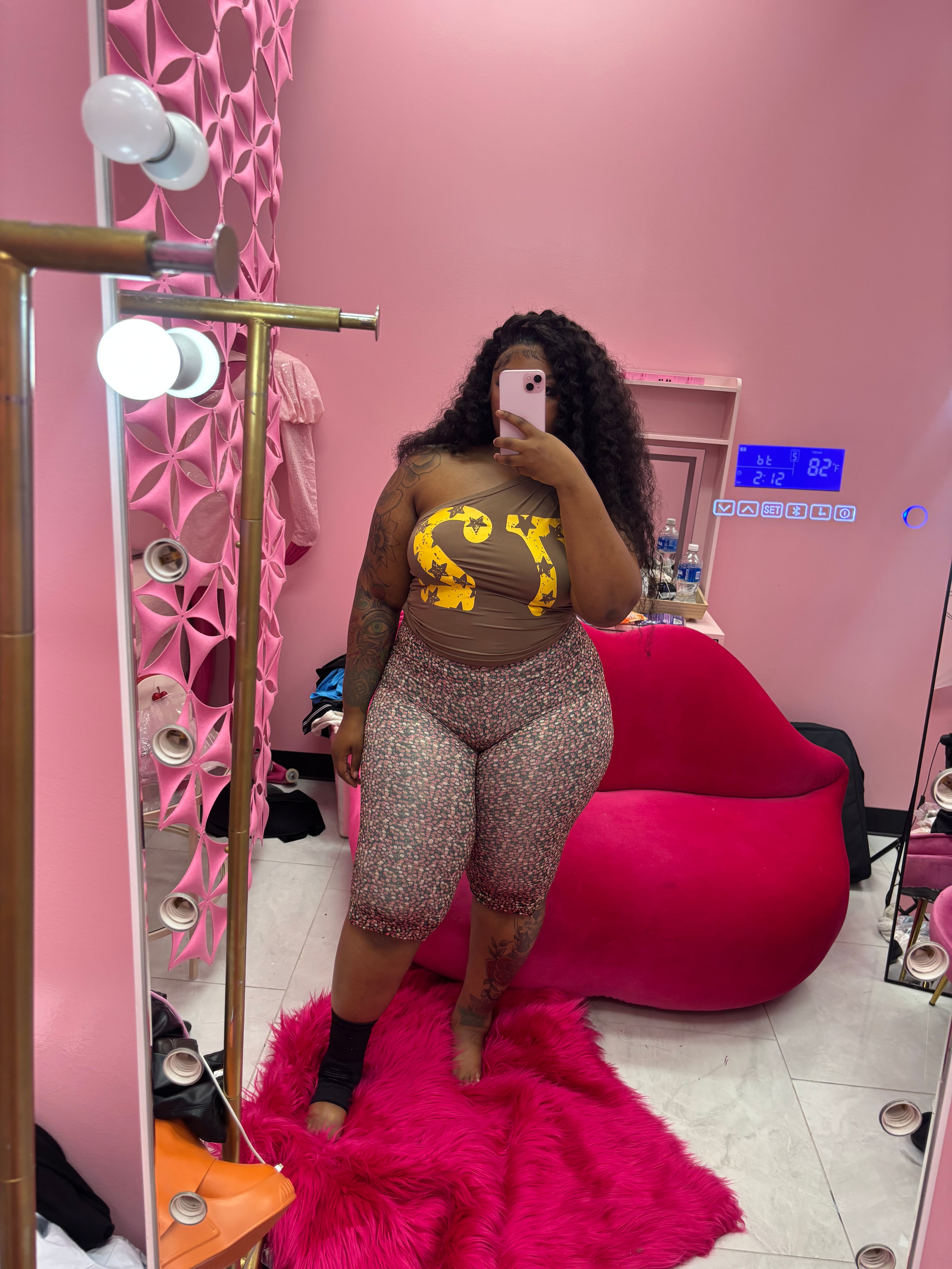 The Nude flower girl tight set