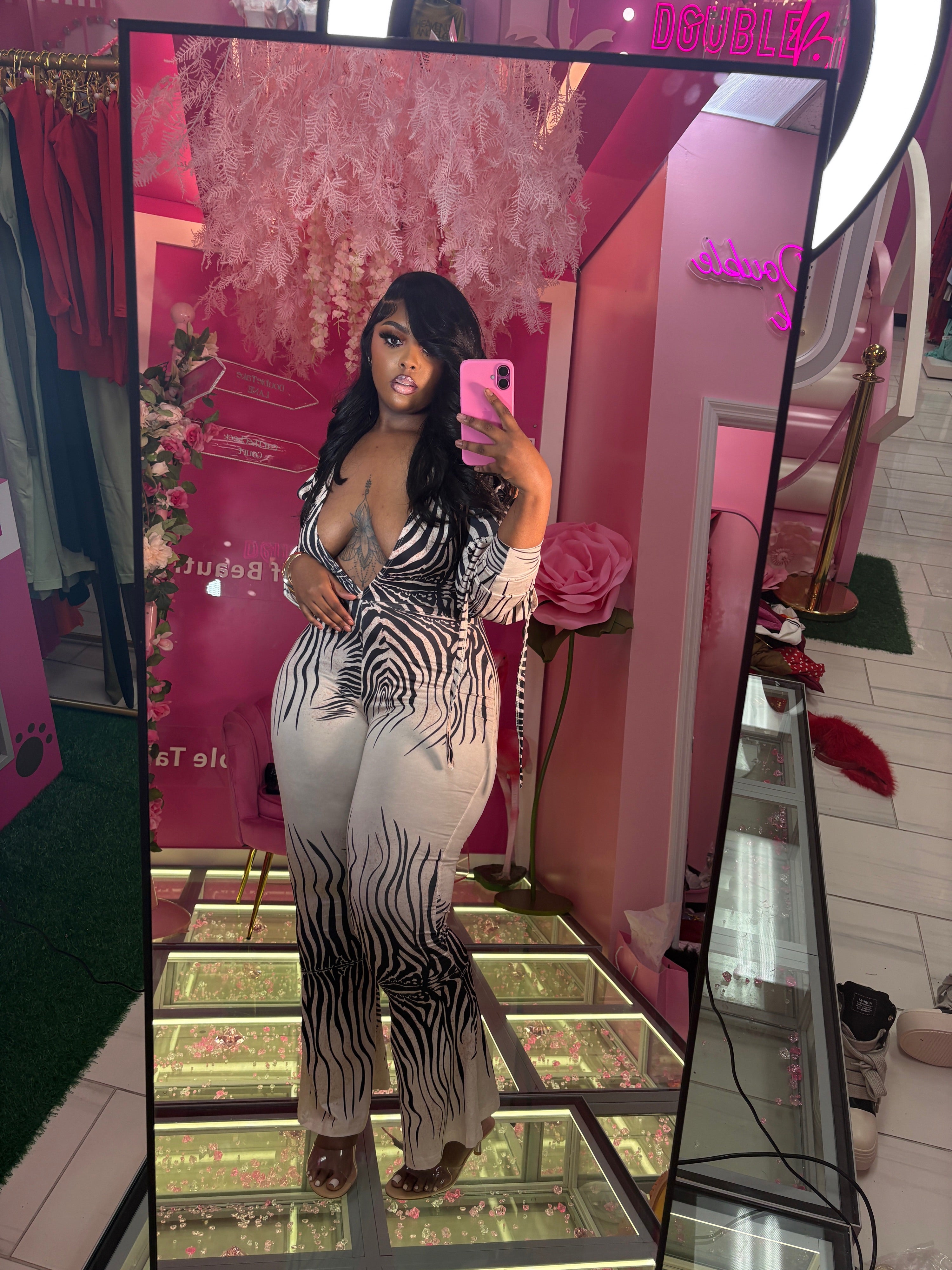 Lion Queen Wide Leg Jumper