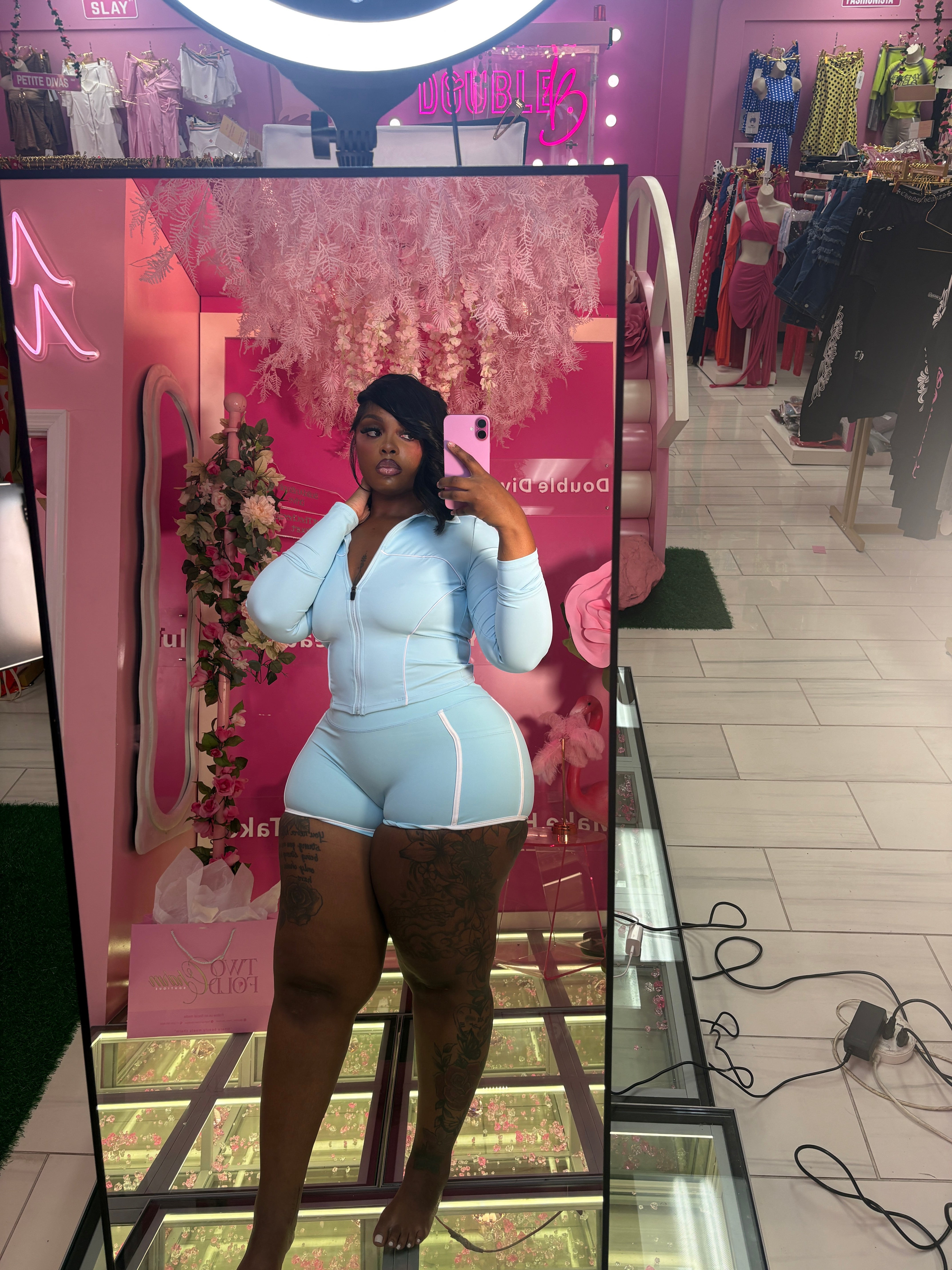 The Viral fitted Three piece lulu Short Set