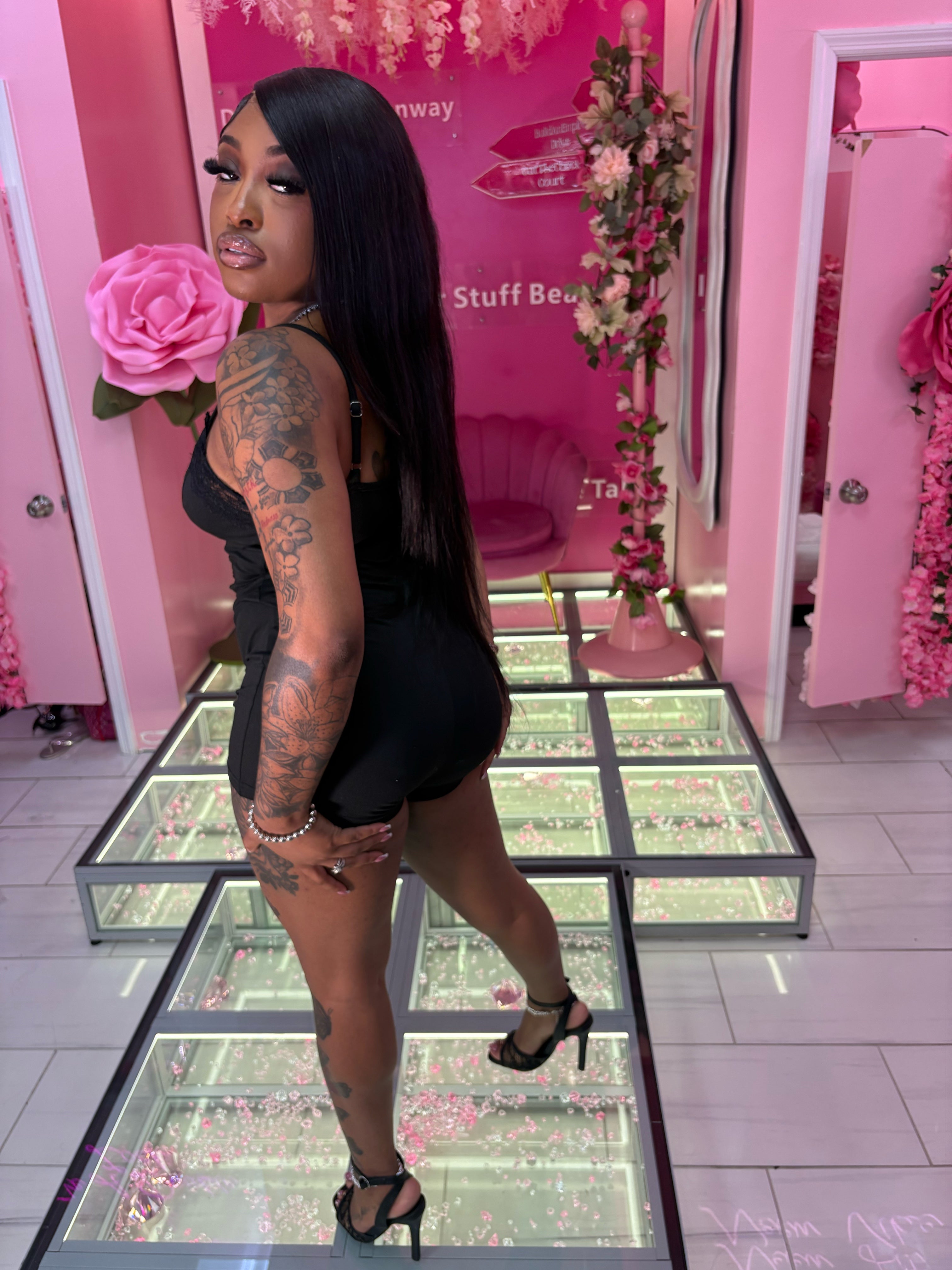The Be careful with me Lace Romper