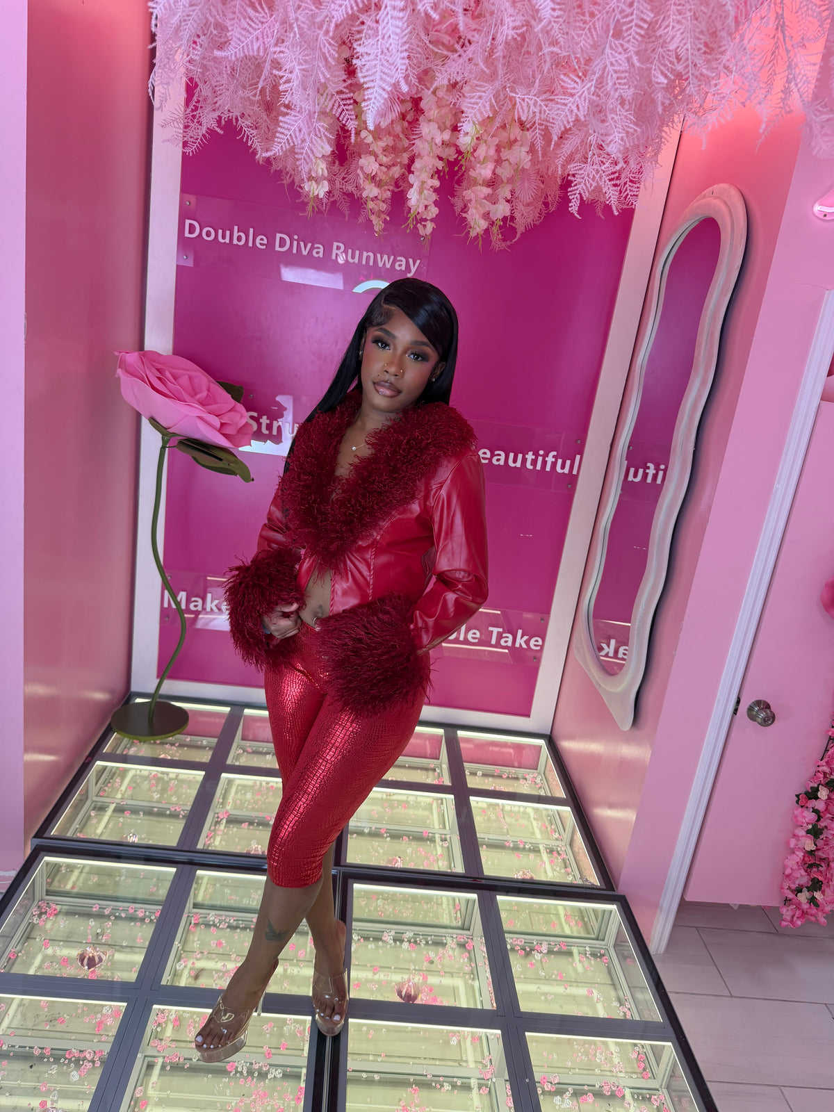 Snake Skin Capri Tights