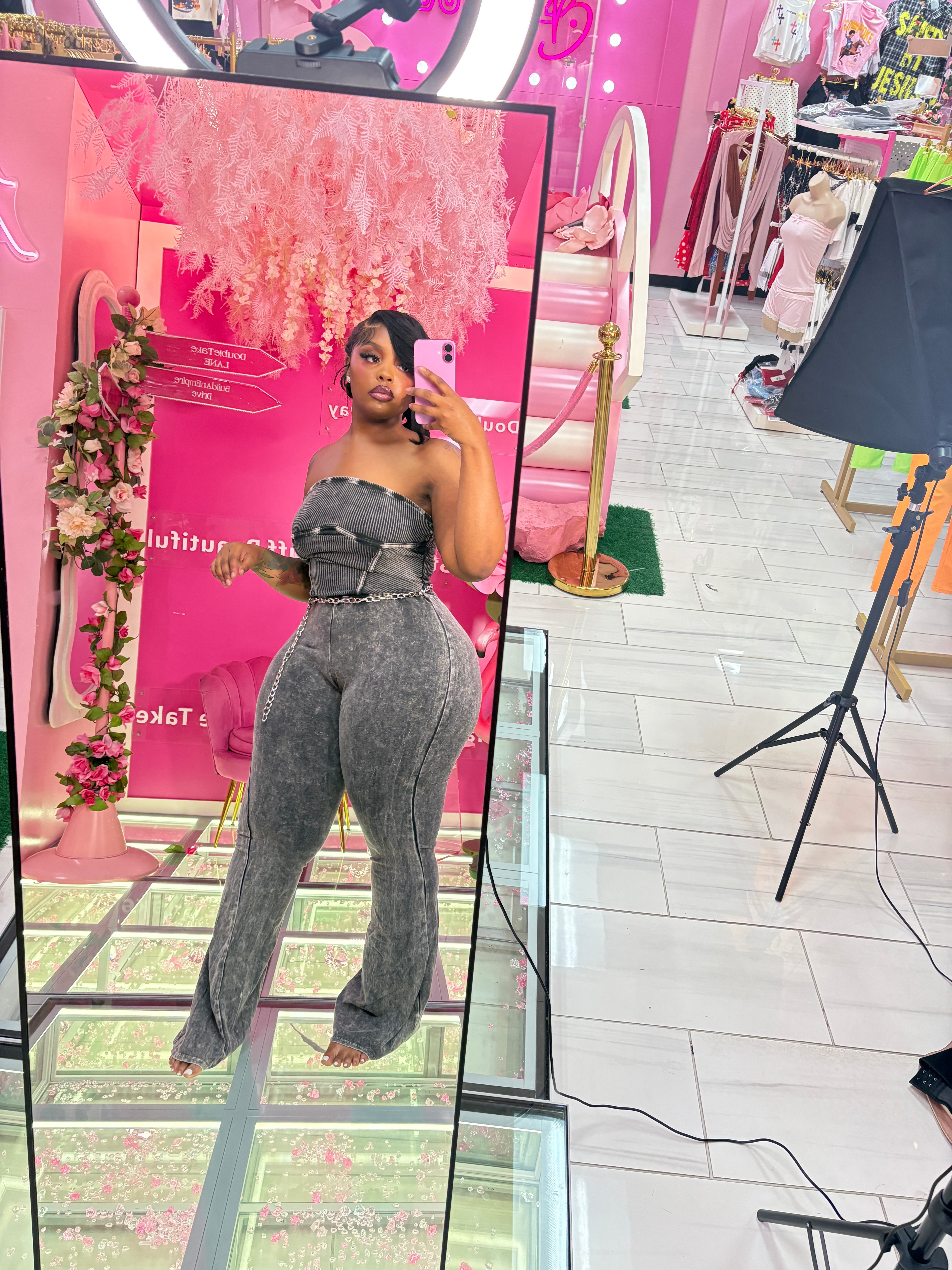 Stonewash Fitted Romper