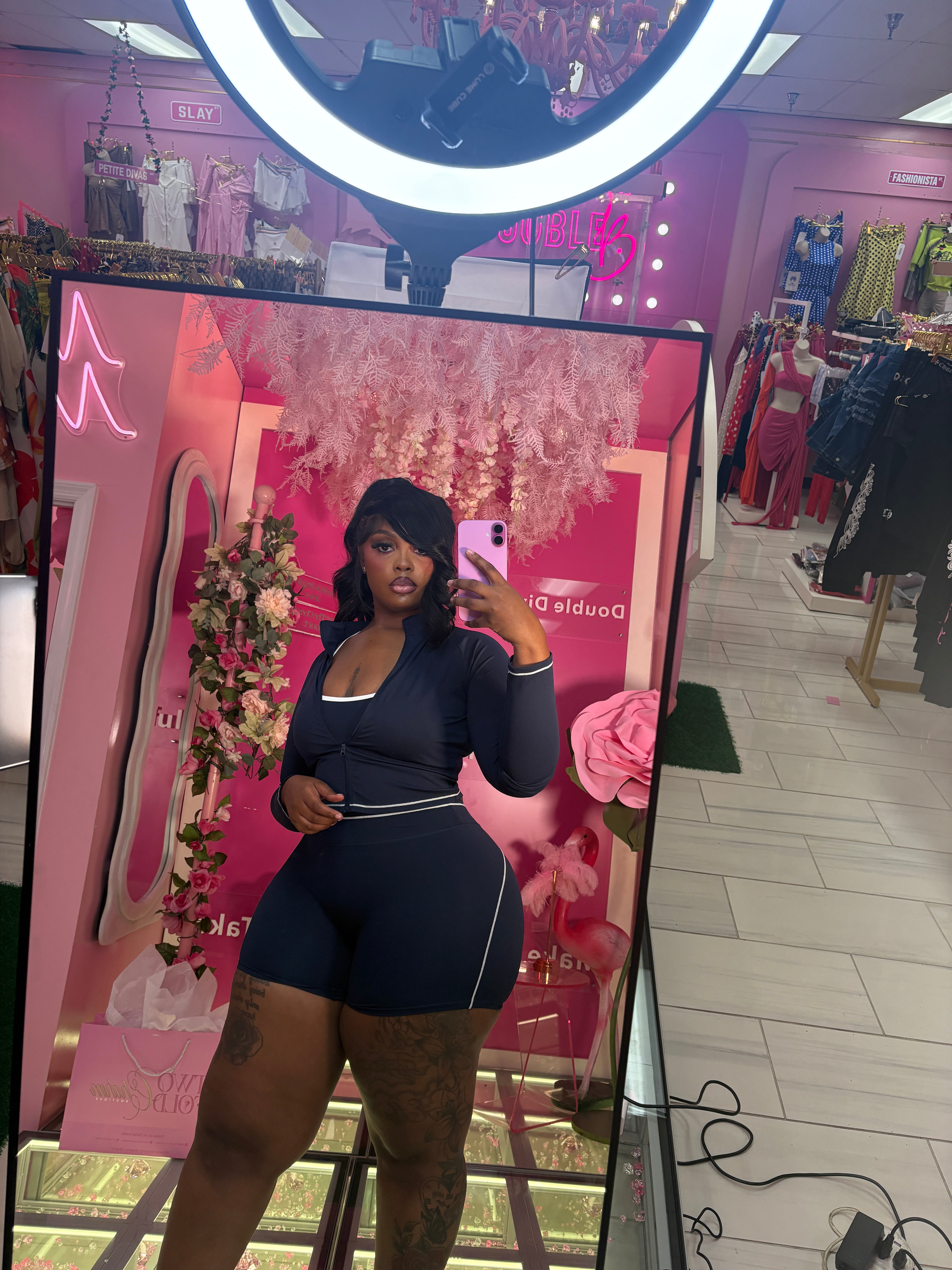 The Viral fitted Three piece lulu Short Set