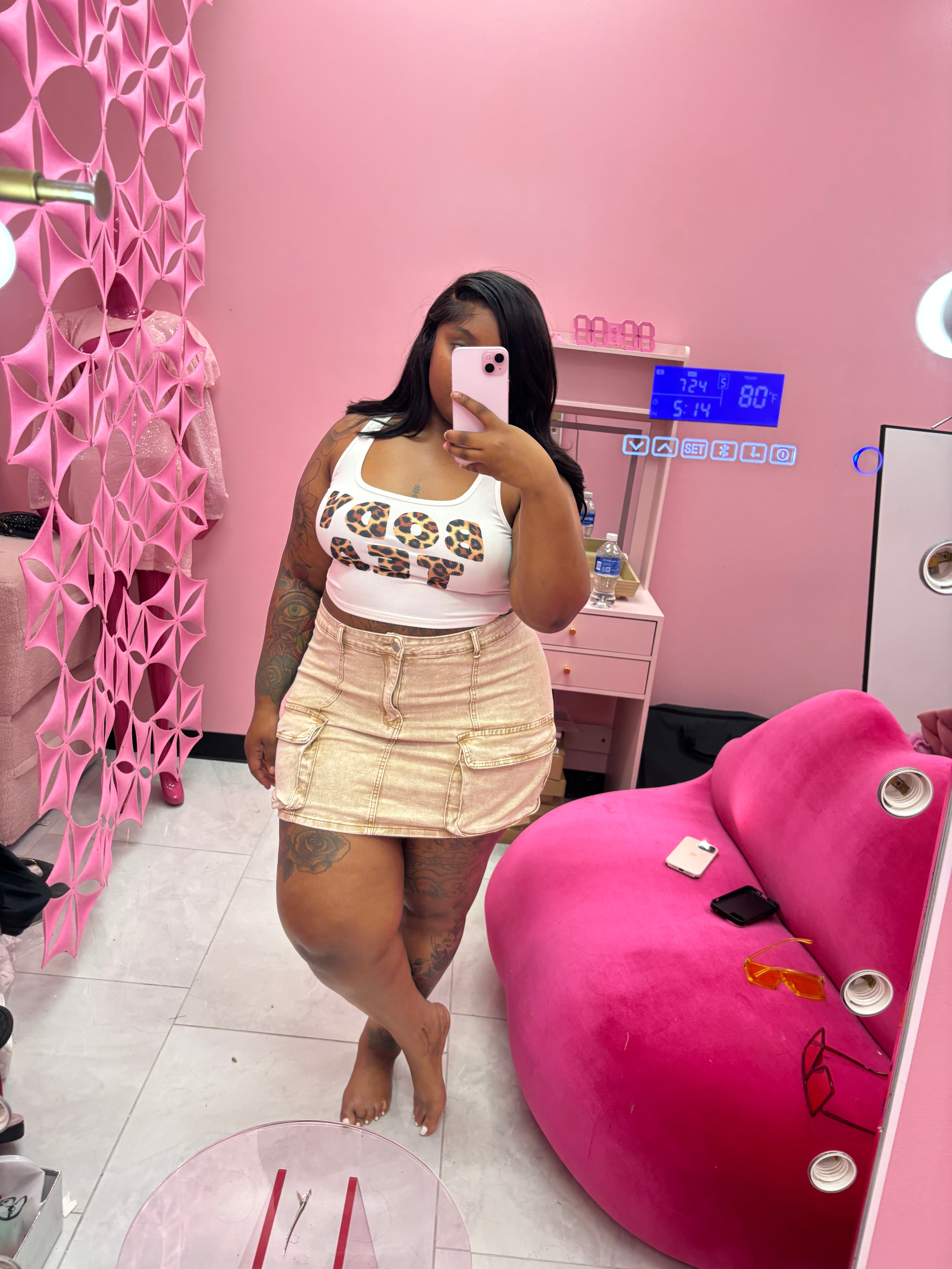The Plus Size Cargo Skirt