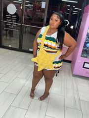 The Plus Vacay Shingle Skirt Set