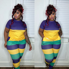 Stripe Mardi Gras Set