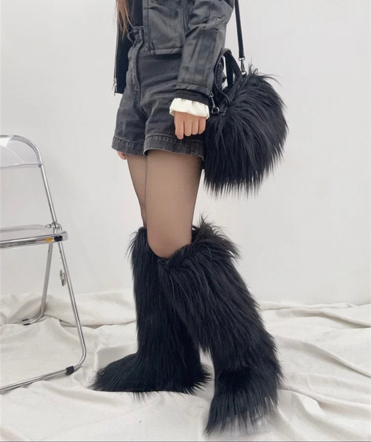 The Fur Boot And purse set (pre order) takes two weeks! Orders are submitted every Thursday