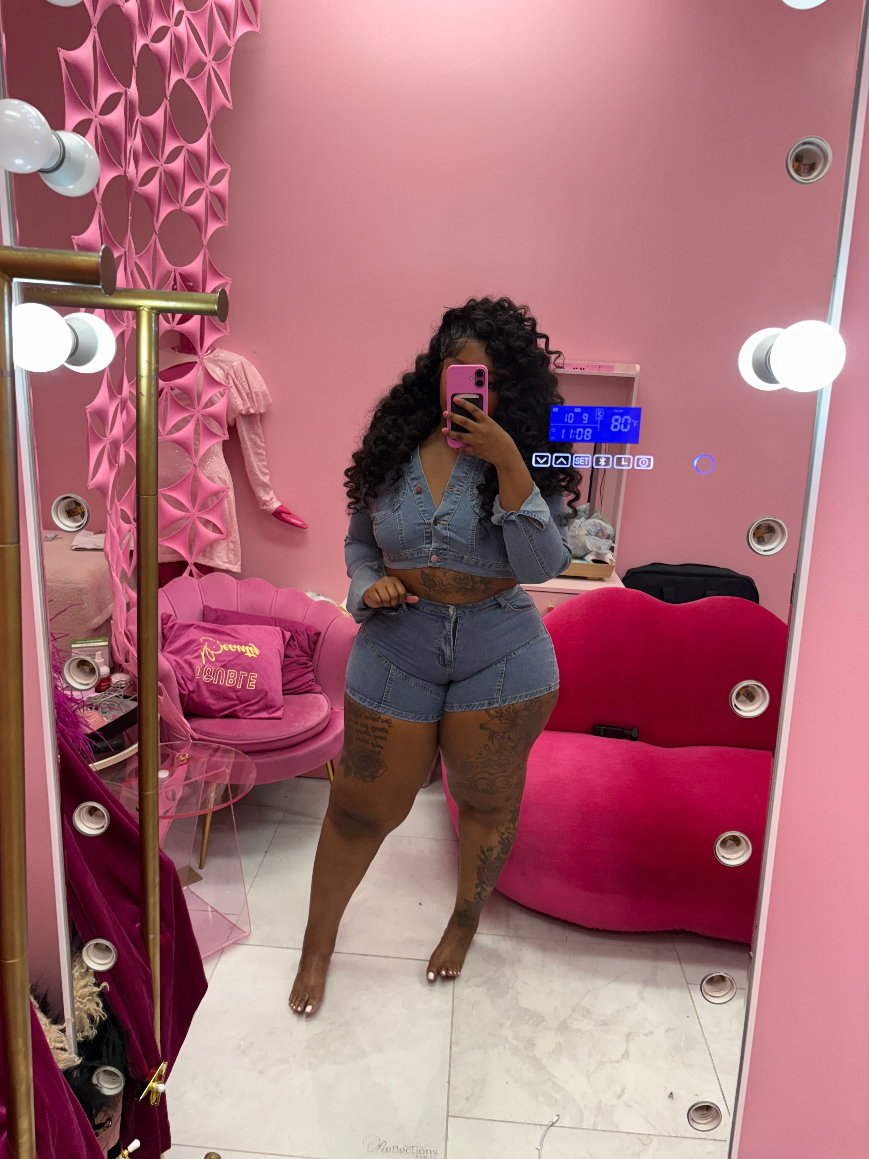Carter Tour Approve Denim Jacket & Short Set