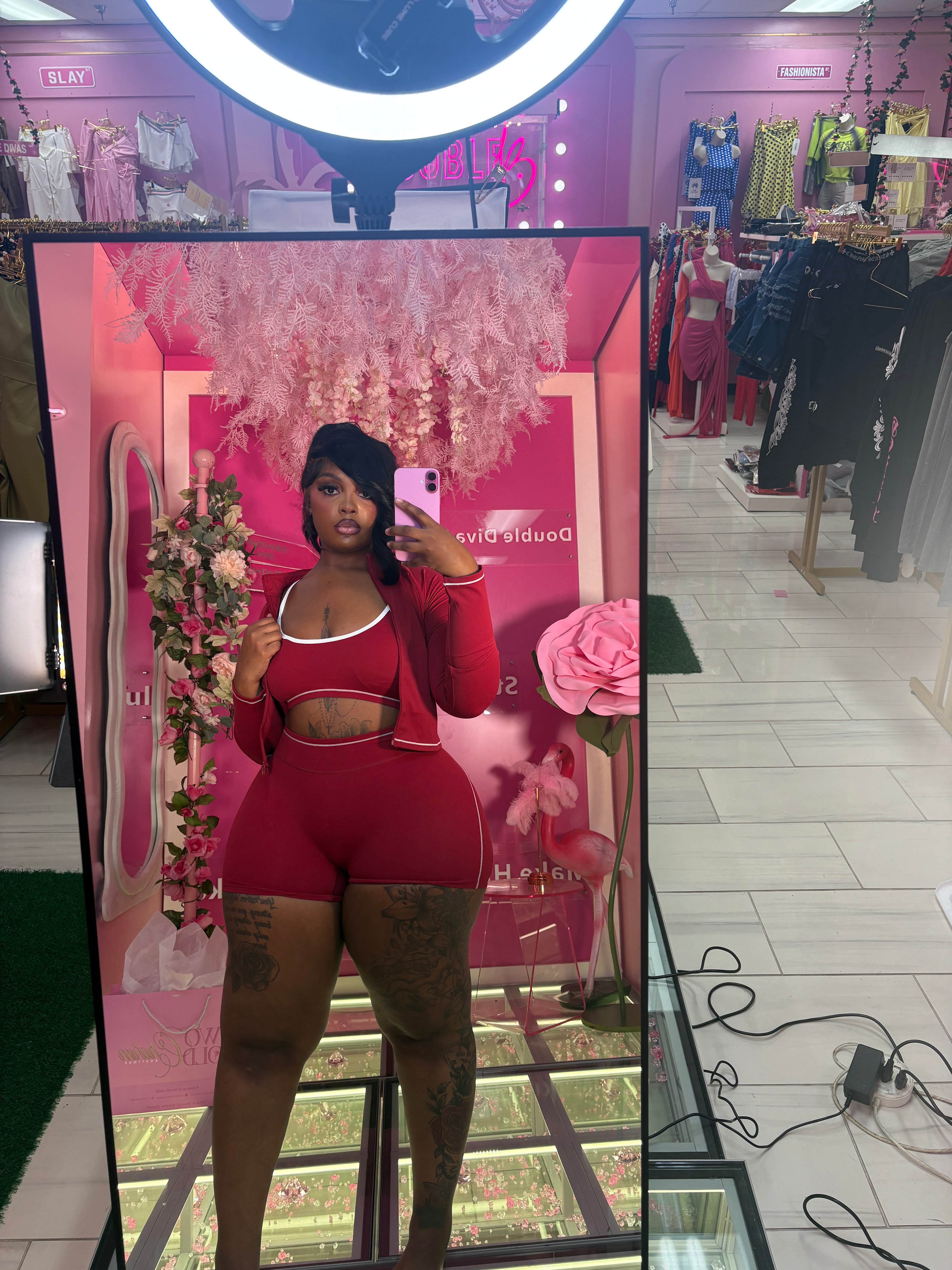 The Viral fitted Three piece lulu Short Set