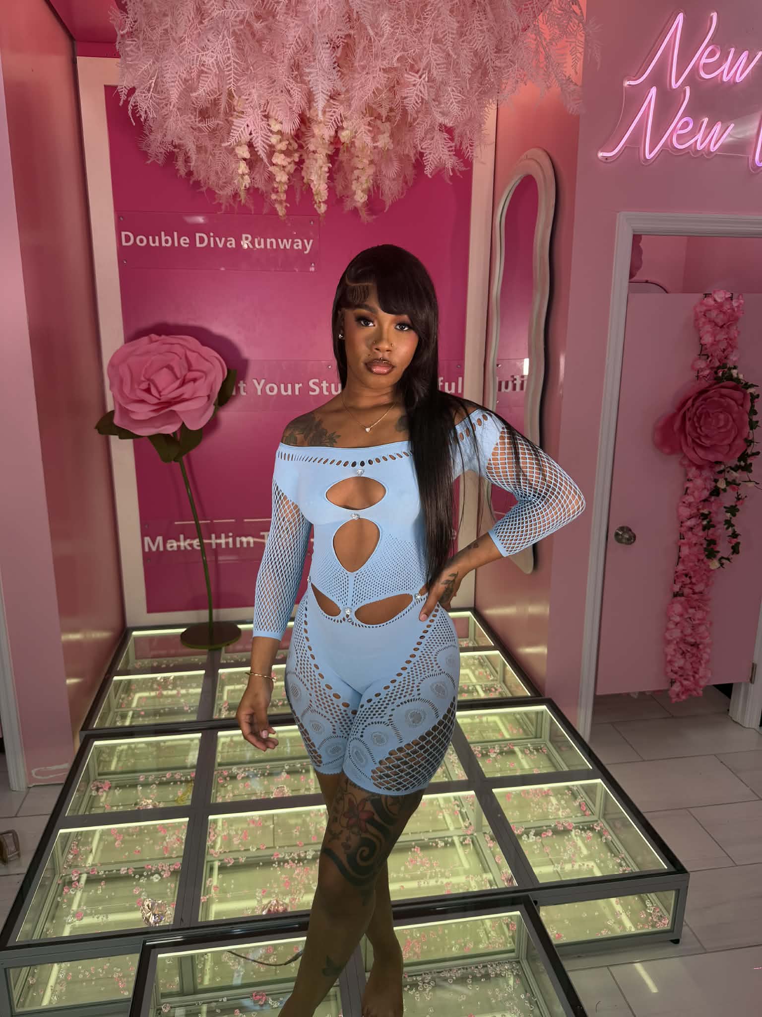 That Girl Diamond sheer jumper