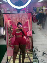 The Viral fitted Three piece lulu Short Set