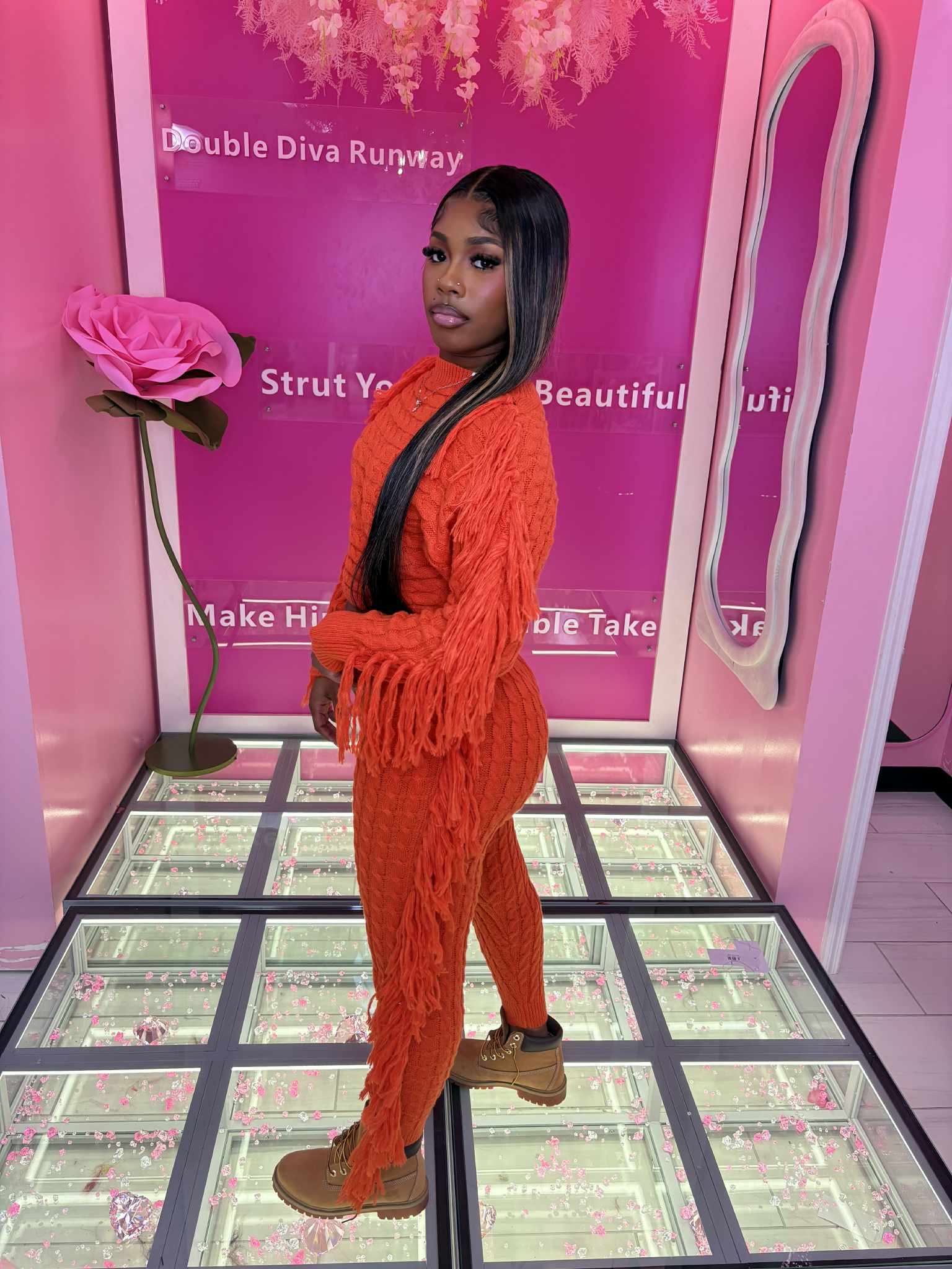 The shingle crop knit set