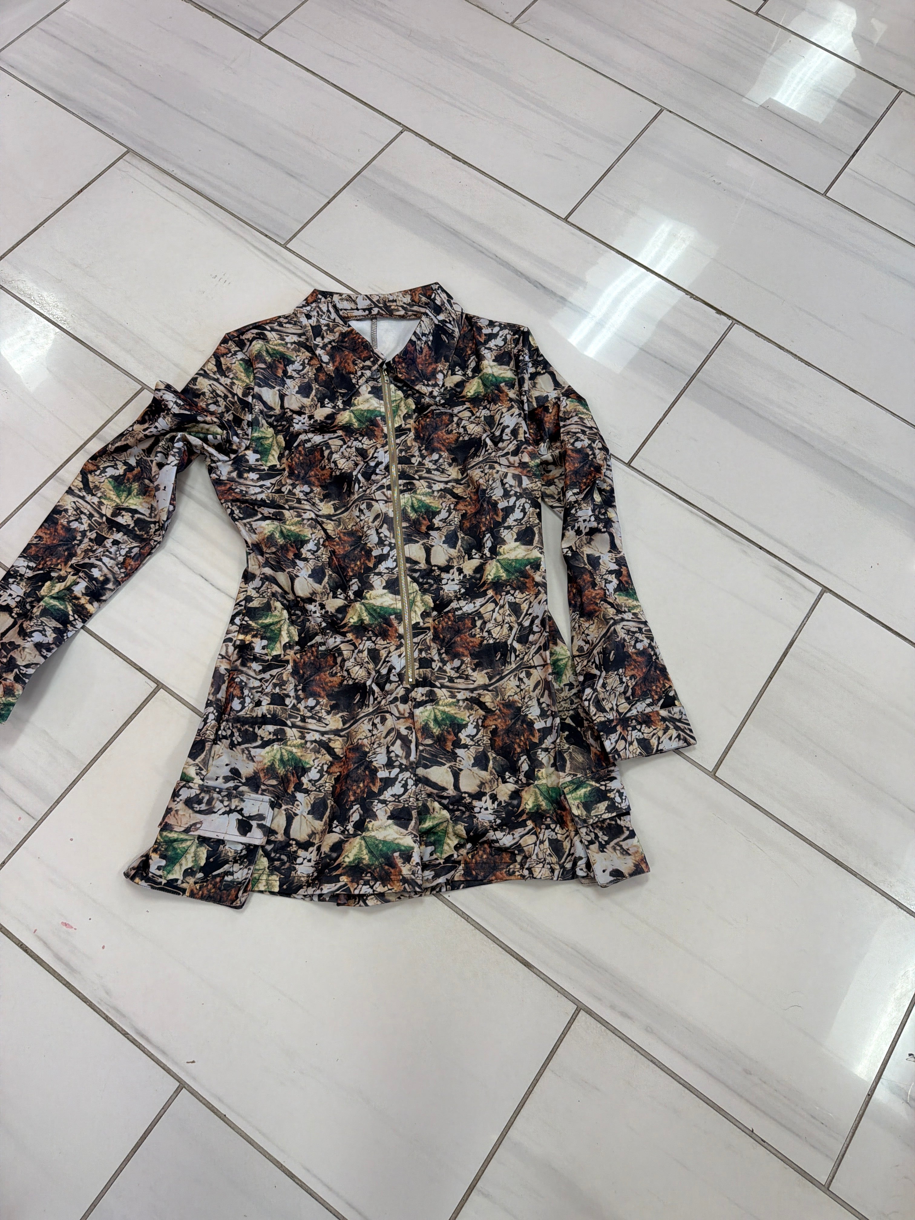 The Off Duty Camo Romper