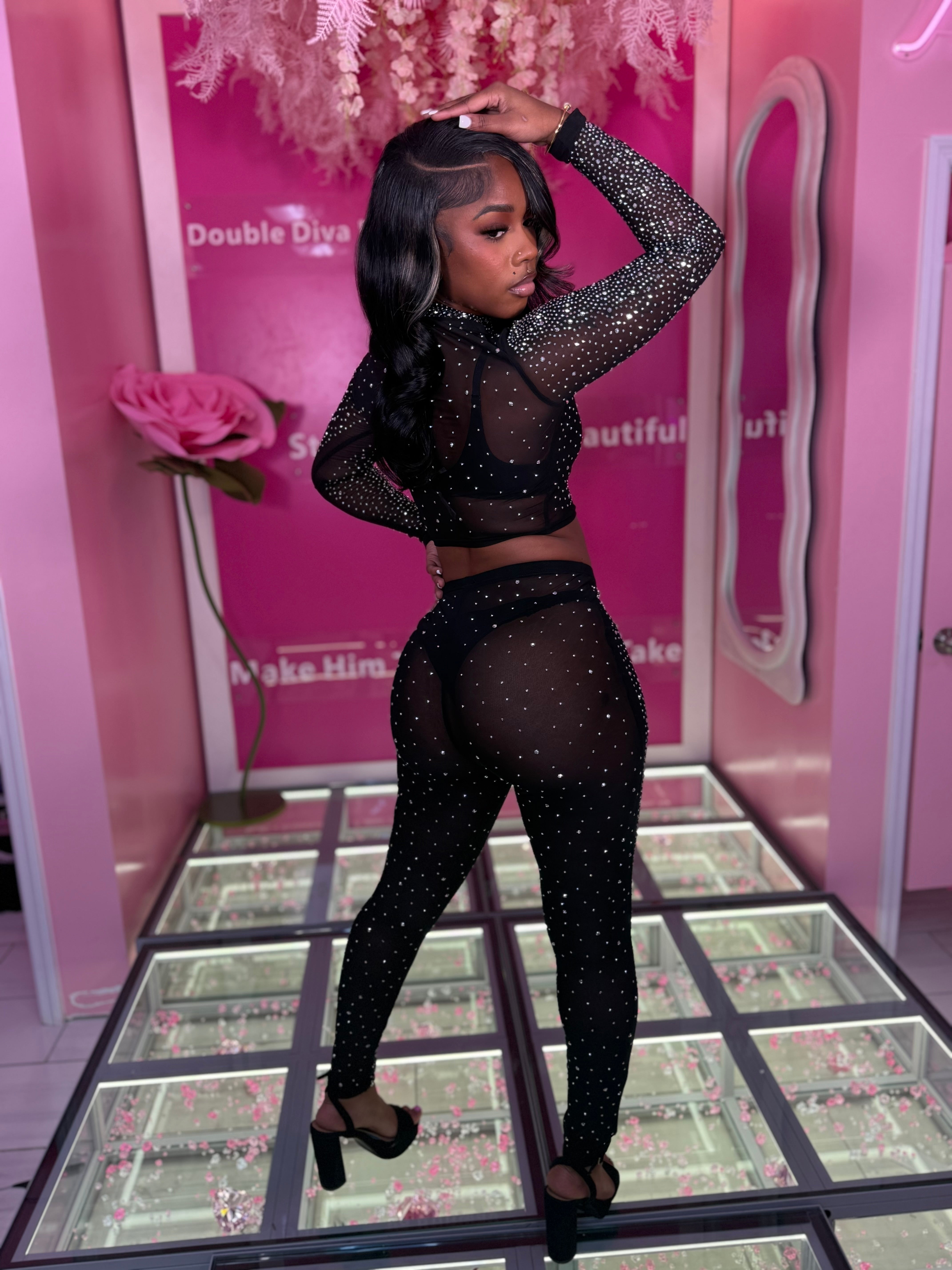 The Diamond Sheer set