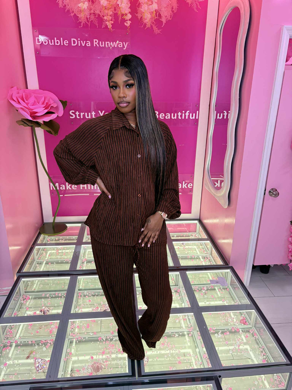 Mocha Brown Casual Set