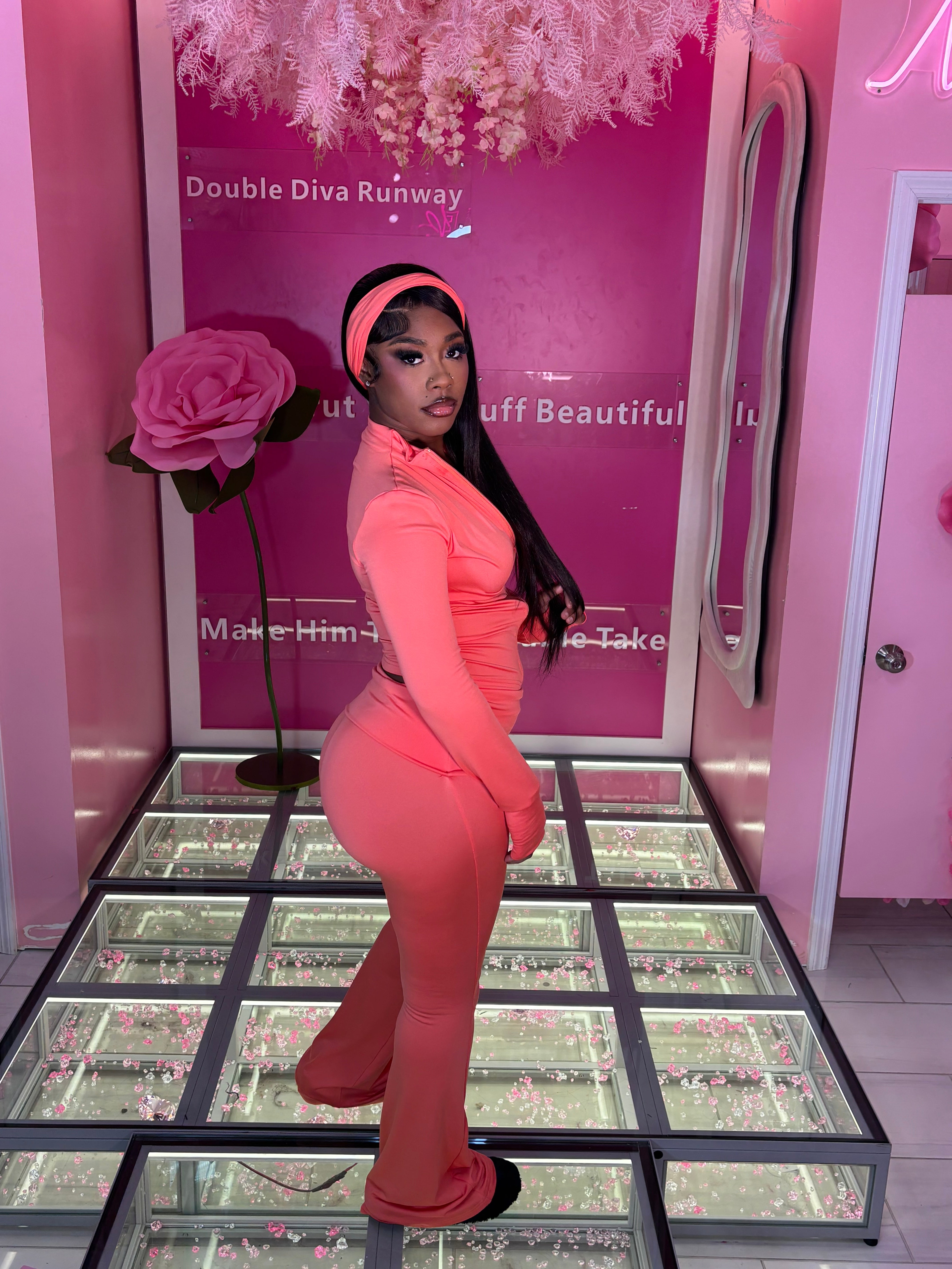 Three Piece Jacket Headband Lounge Set