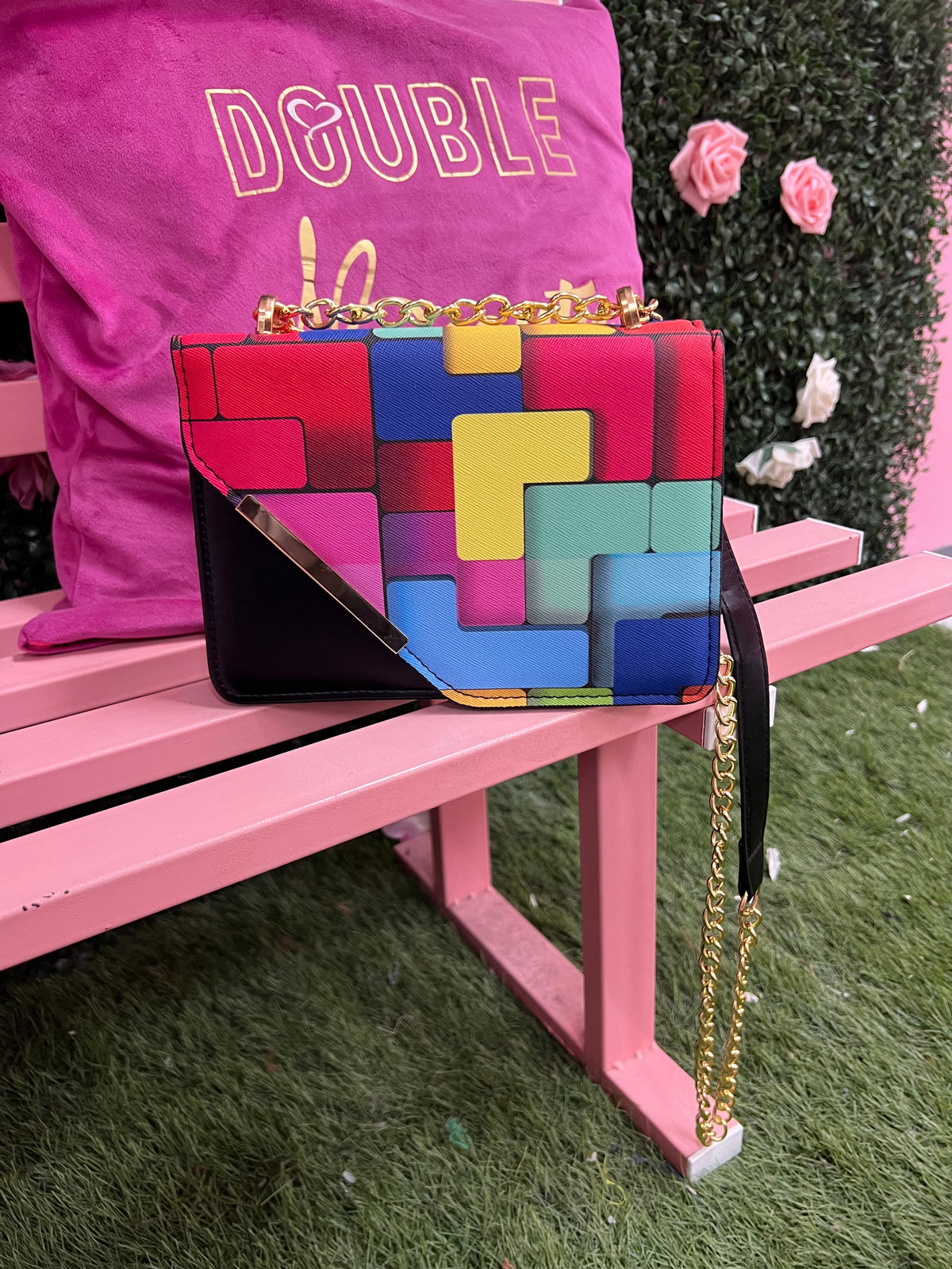 Color Block Purse