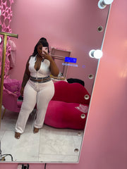 Country Club Collar Pants Set
