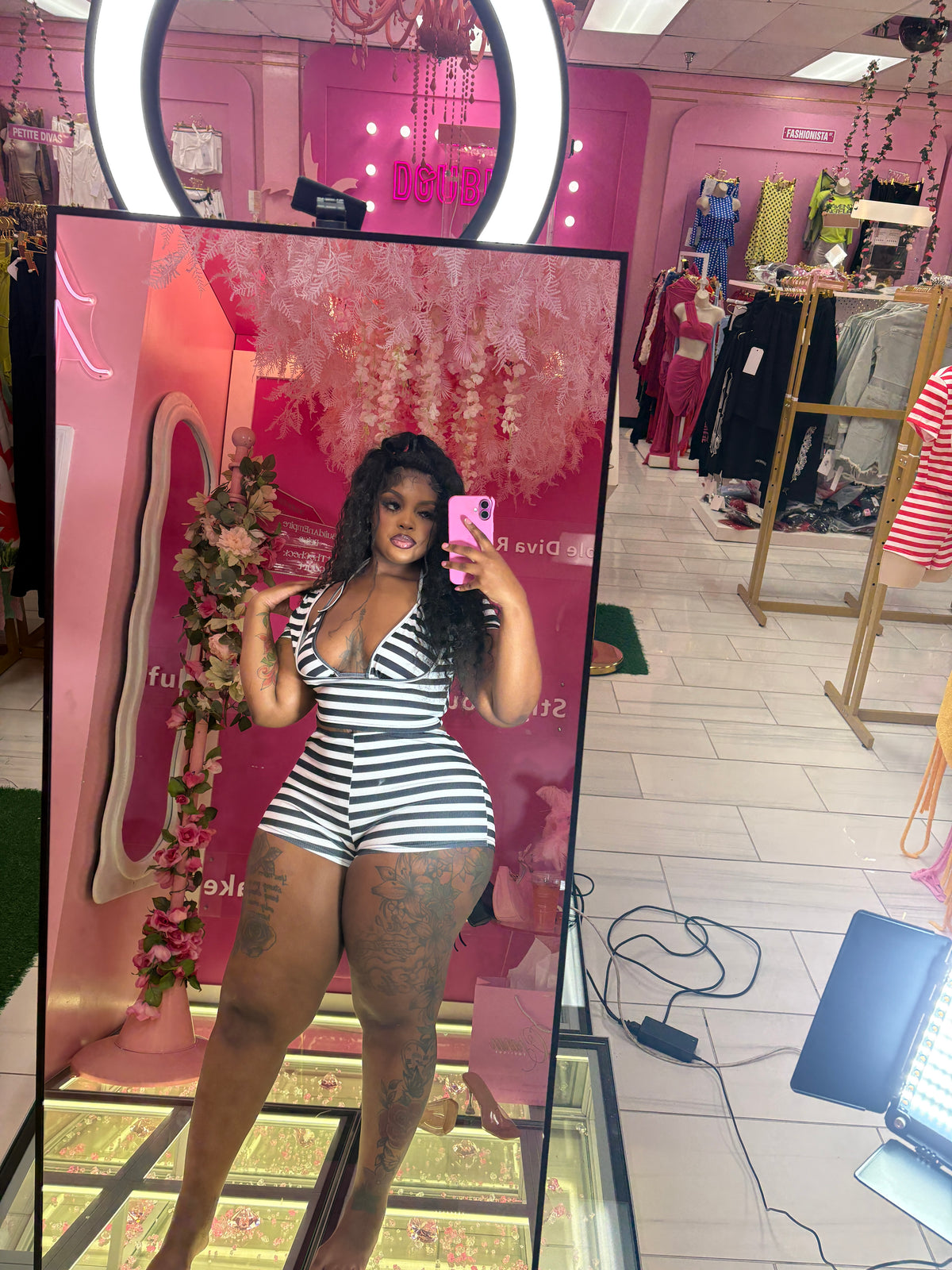 The Stripe Dream Girl Three Piece
