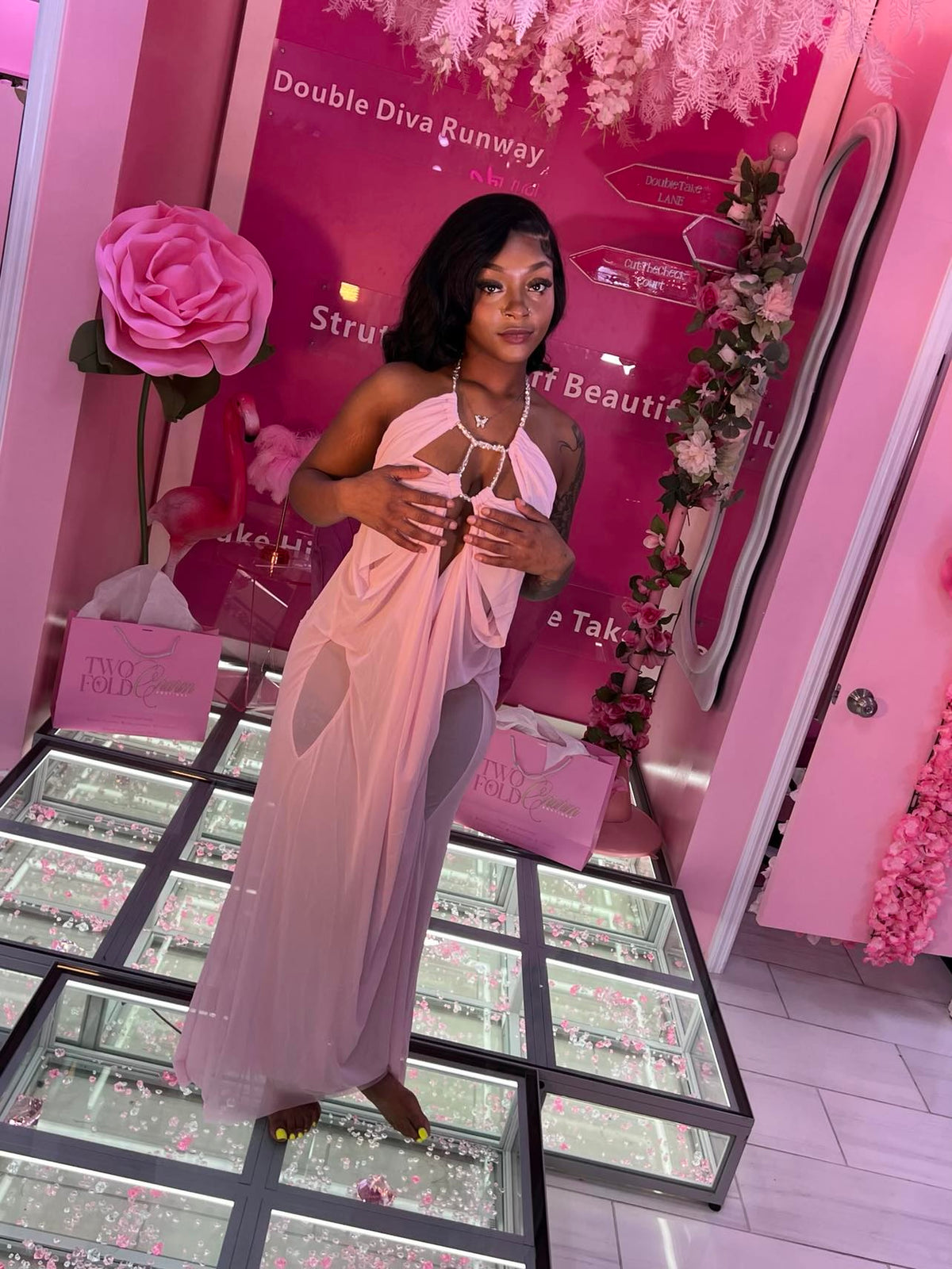 The flowy That Girl Chain Dress