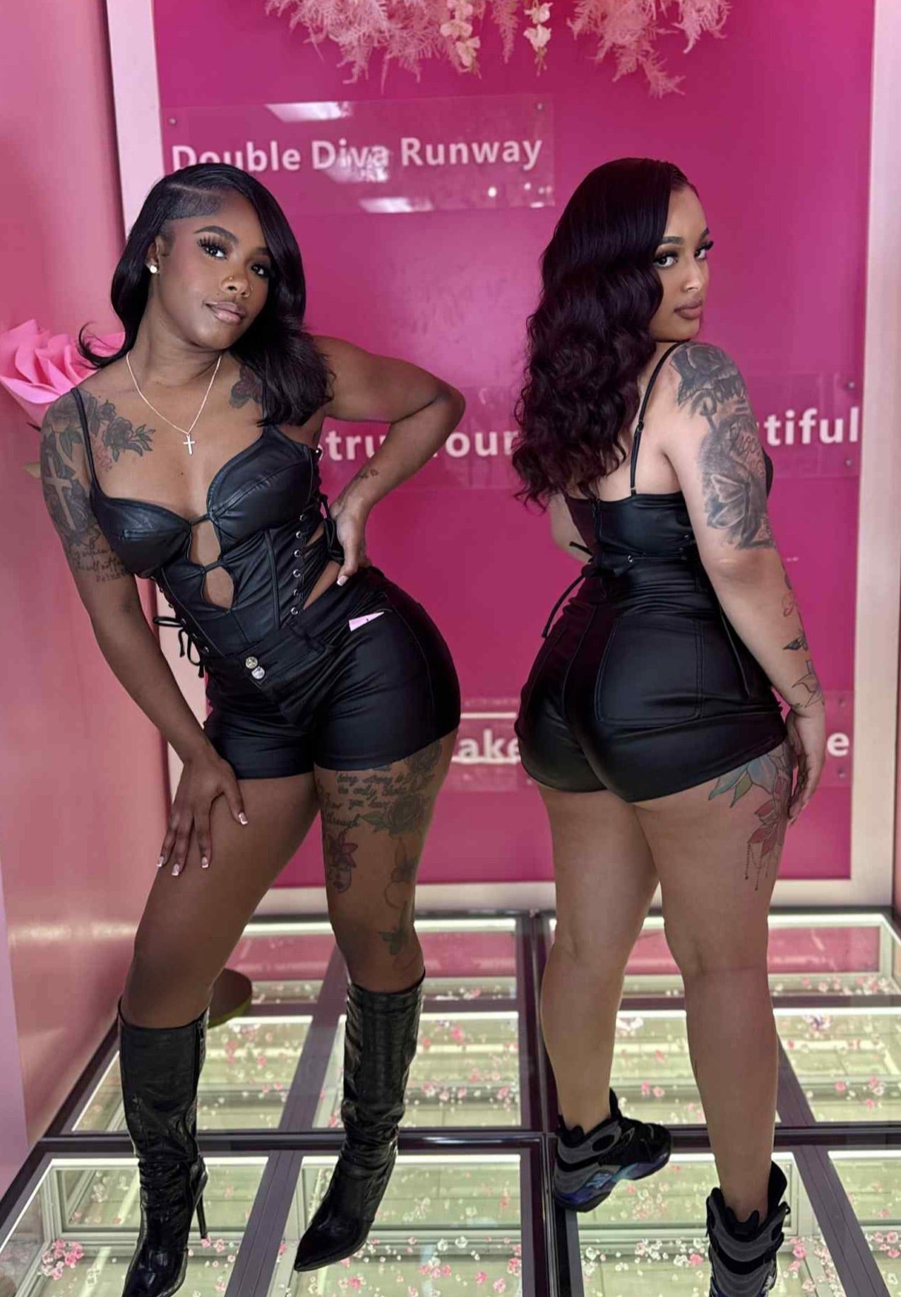 The Lacey Leather Corset