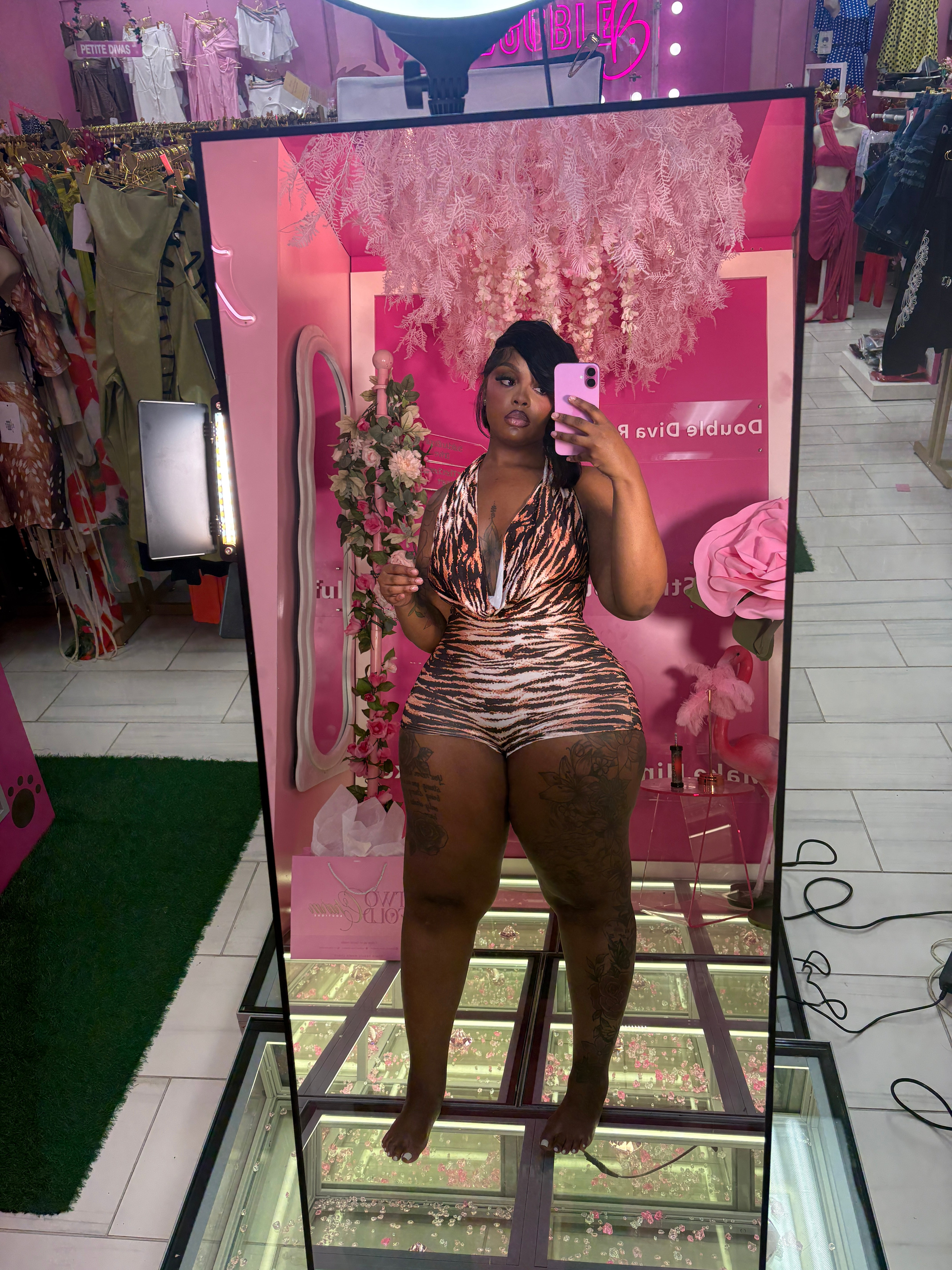 The Tiger Stripe Sexy Romper