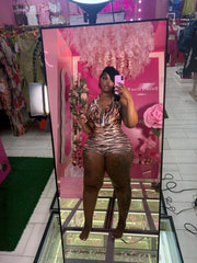 The Tiger Stripe Sexy Romper