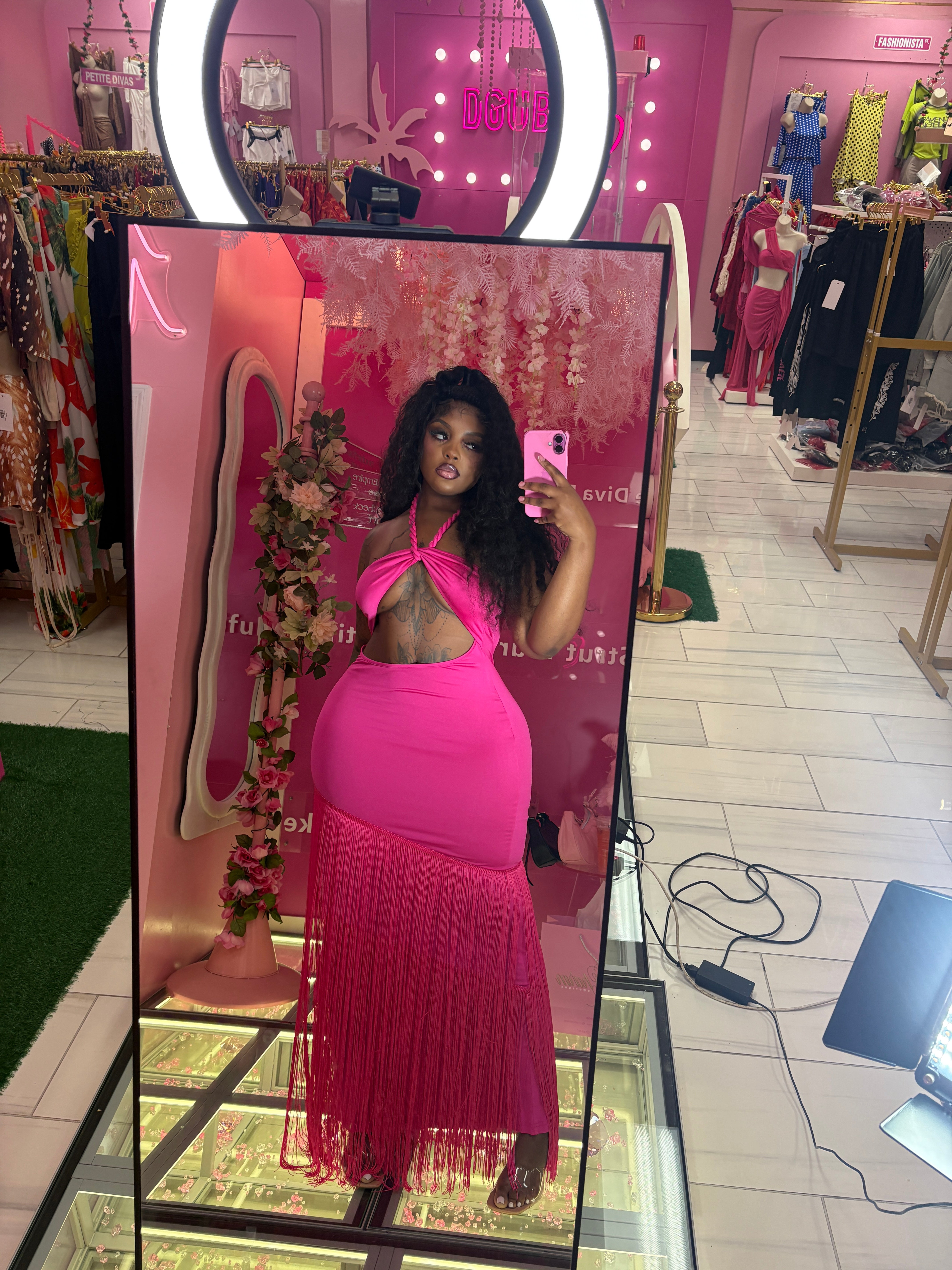 The Island Gyal shingle Dress