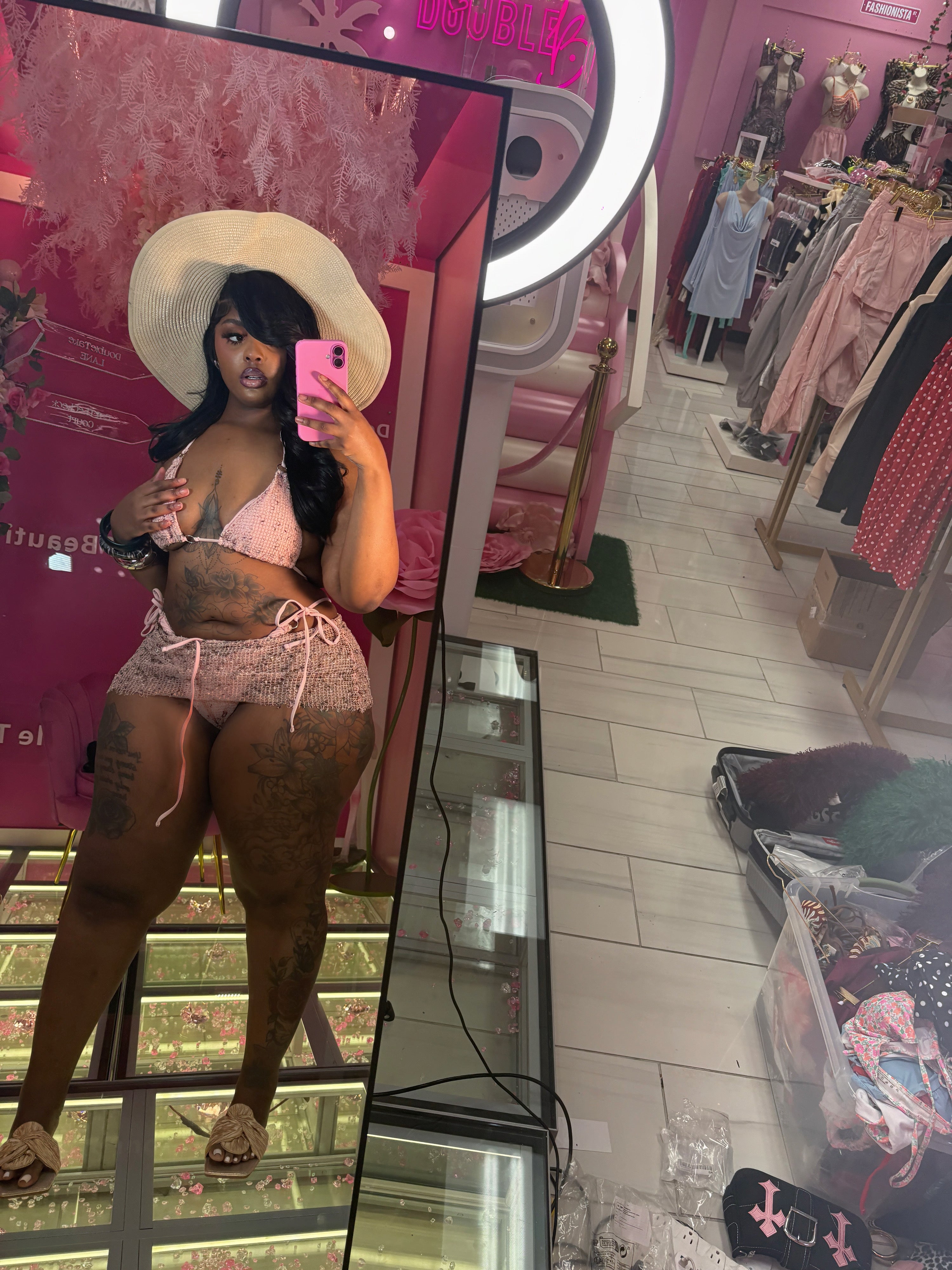 The island Girl Three piece swimming suit