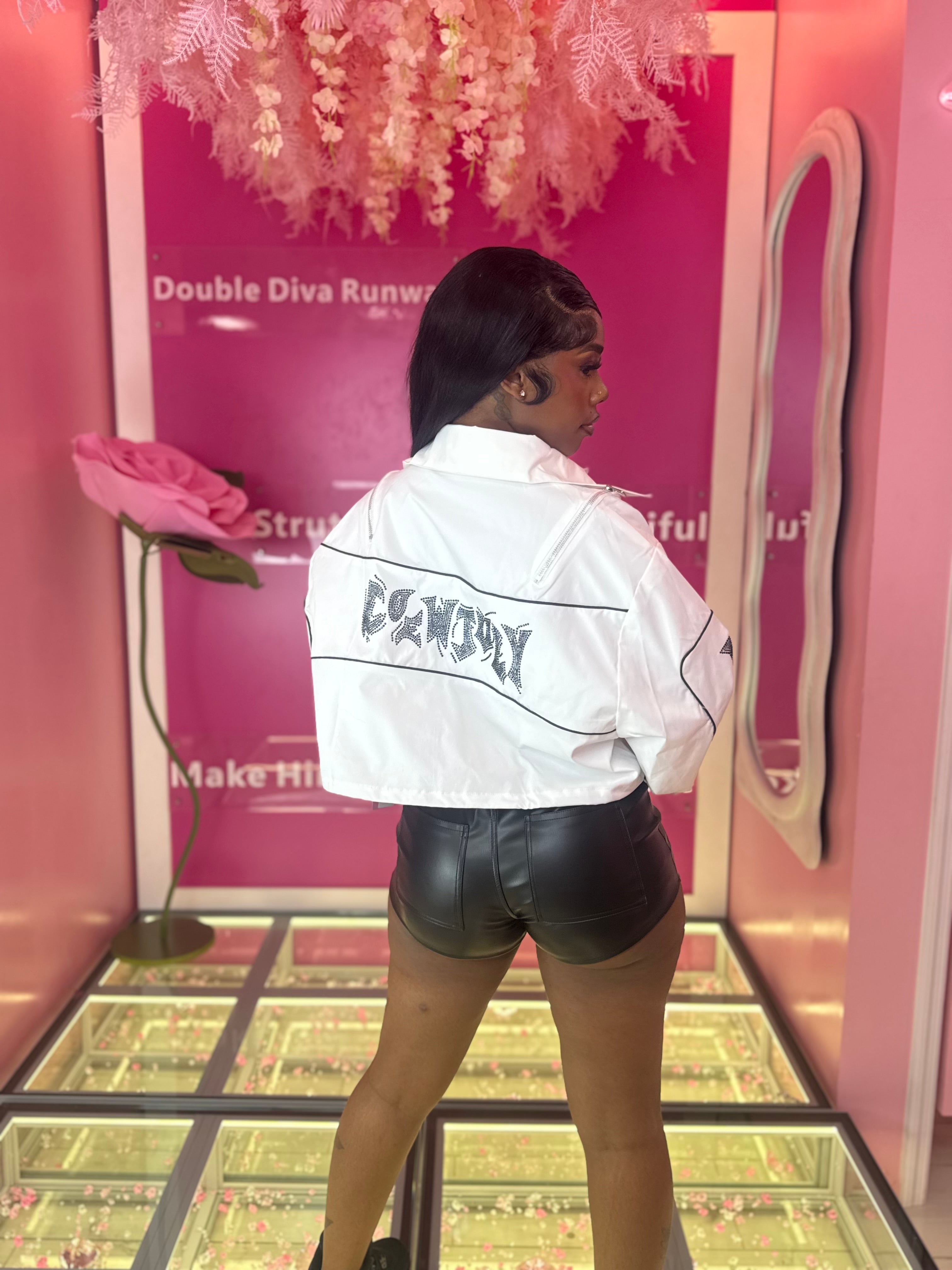 Game Day Diamond & Crop Jacket