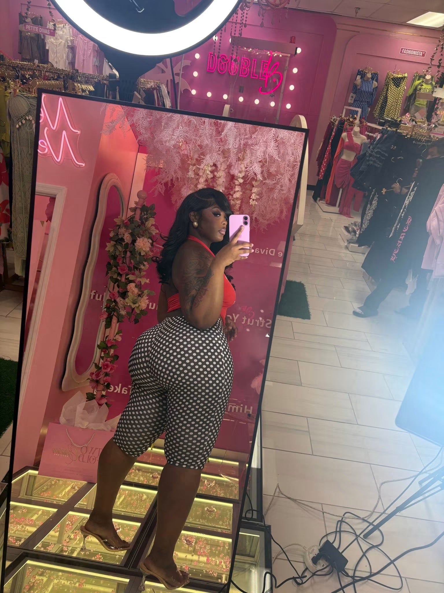 Sweetheart Polka Dot Capris