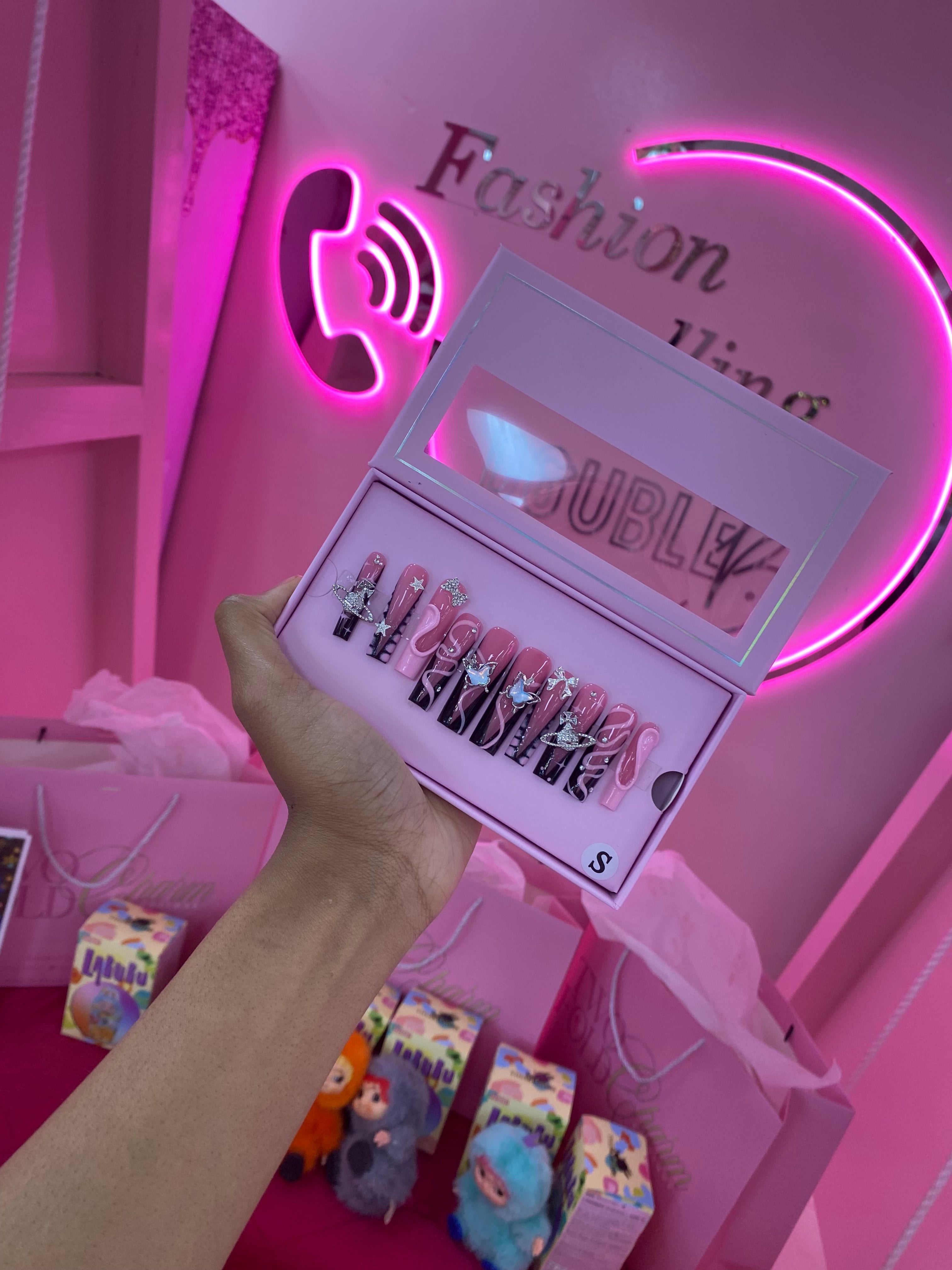 Custom Charmer Press On Nails