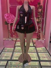 Patch Work Two-Piece Set