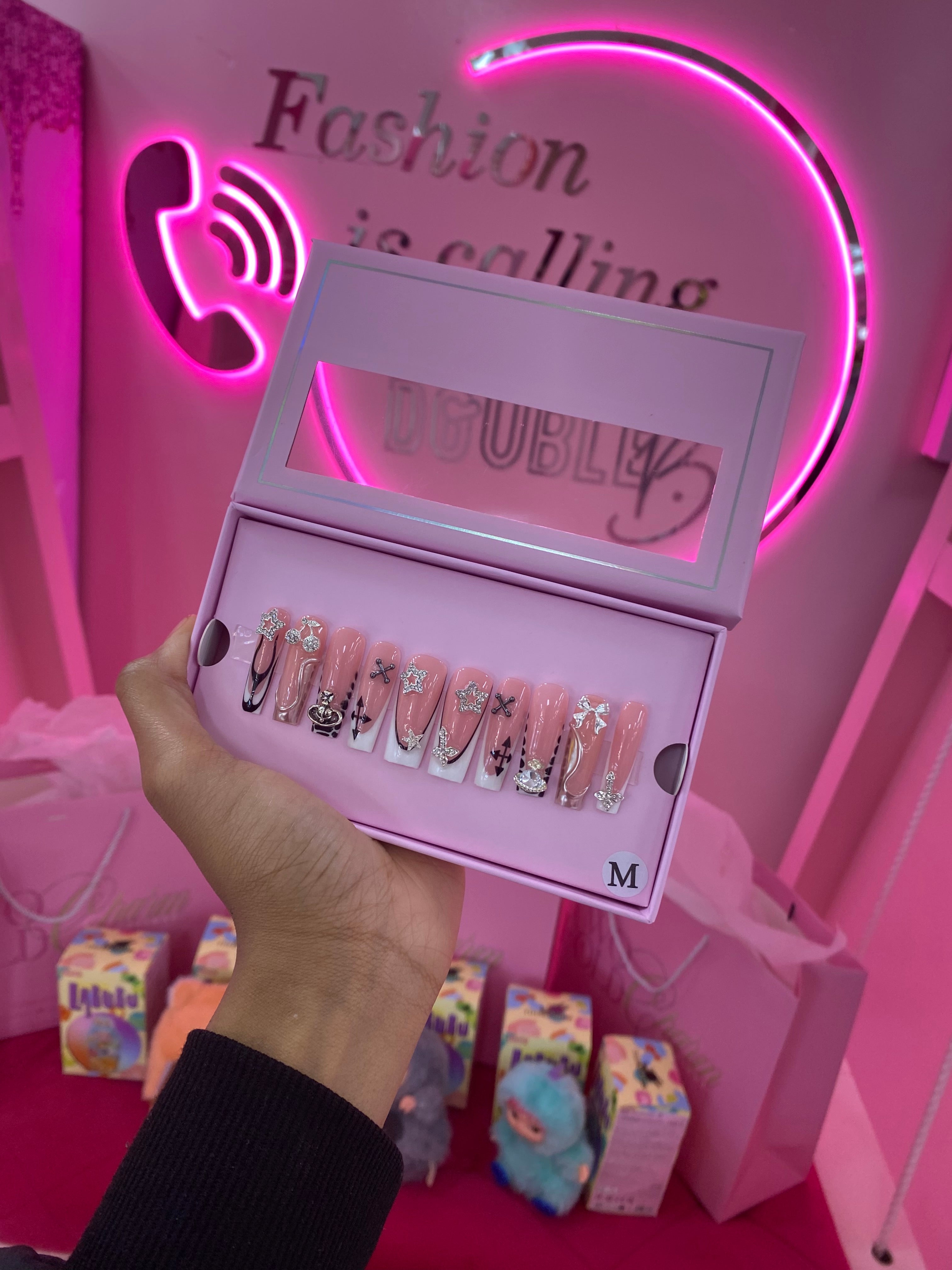 Custom Charmer Press On Nails