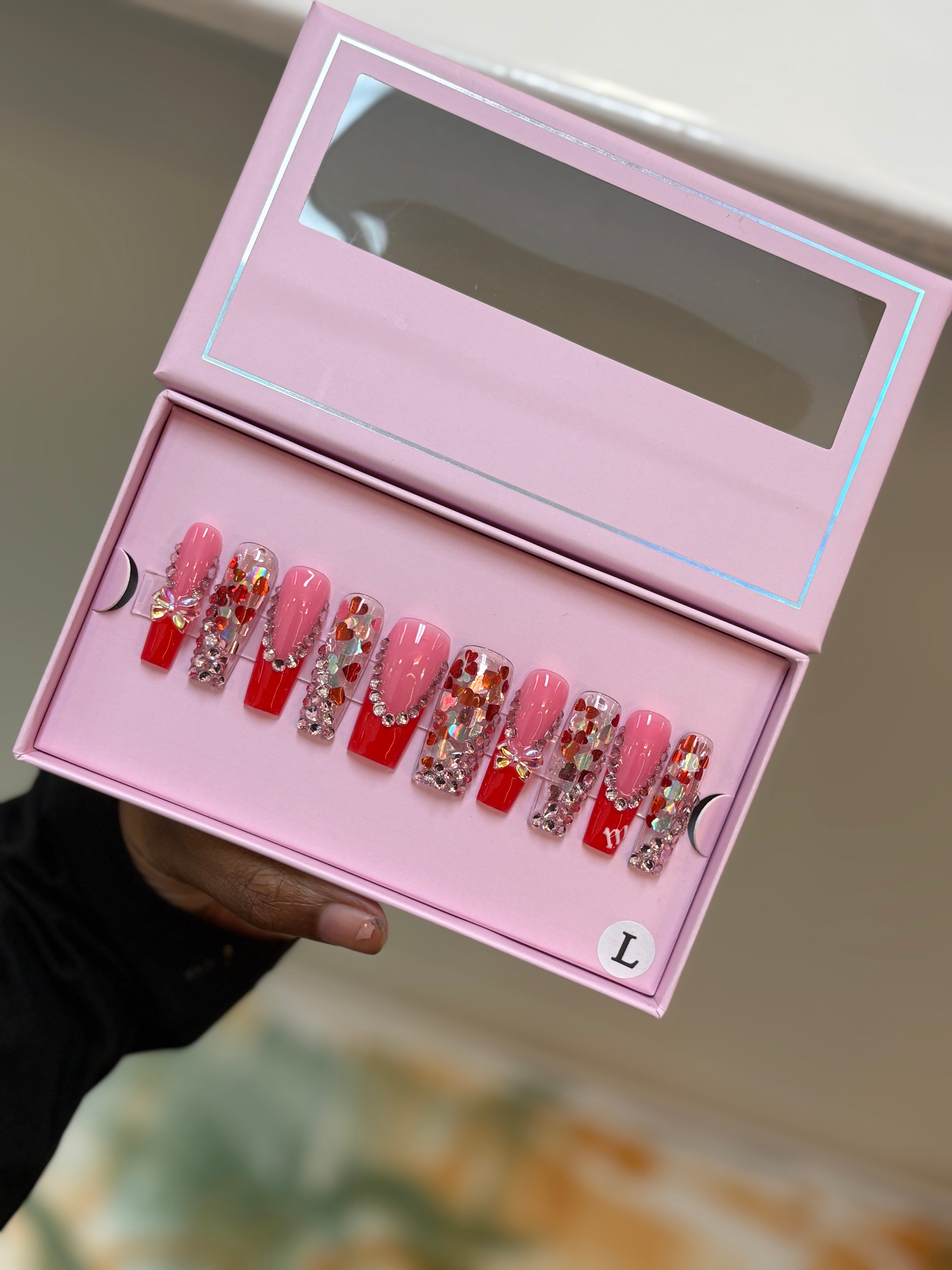 Custom charmer press on nails