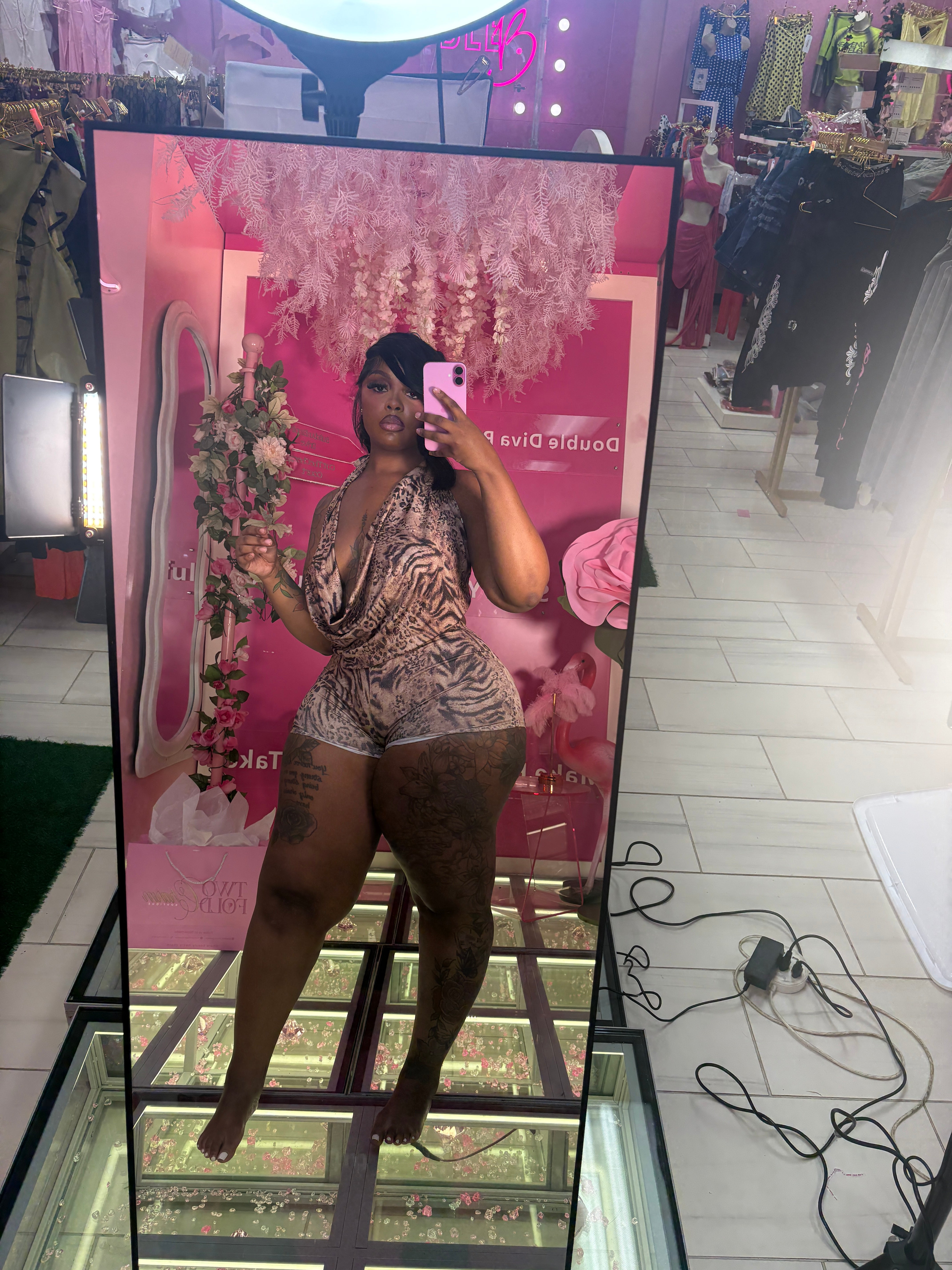 The Foxy girl Blouse Short Set