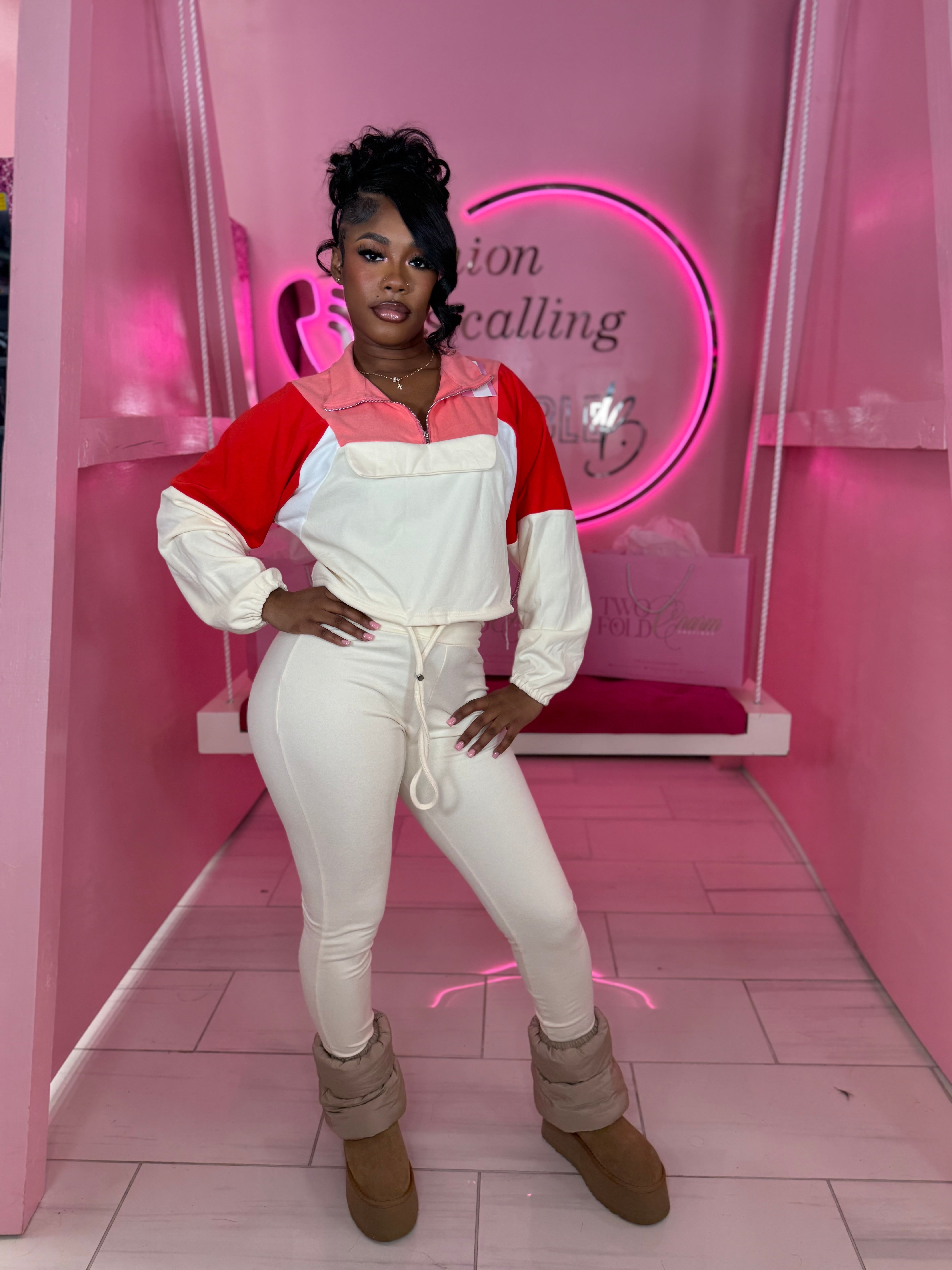 Two Tone Quart-Zip Fitted Tack Suits