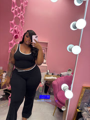 Yoga wide-leg tight set