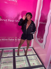 The It Girl Windbreaker Jacket and Short Set